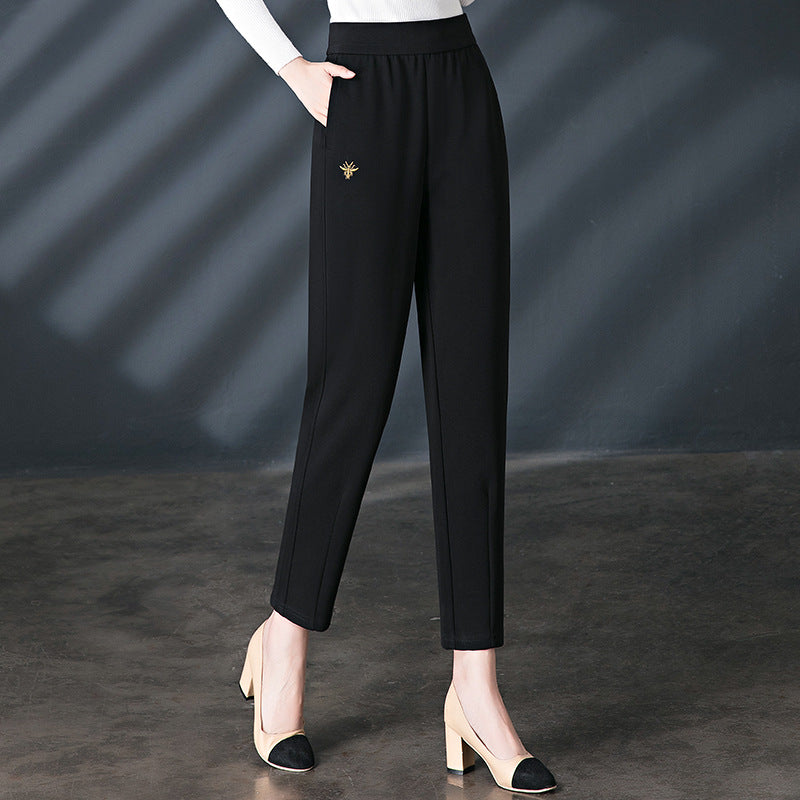 Plus Size Women's Casual Harem Pants, High Waist, Loose Fit