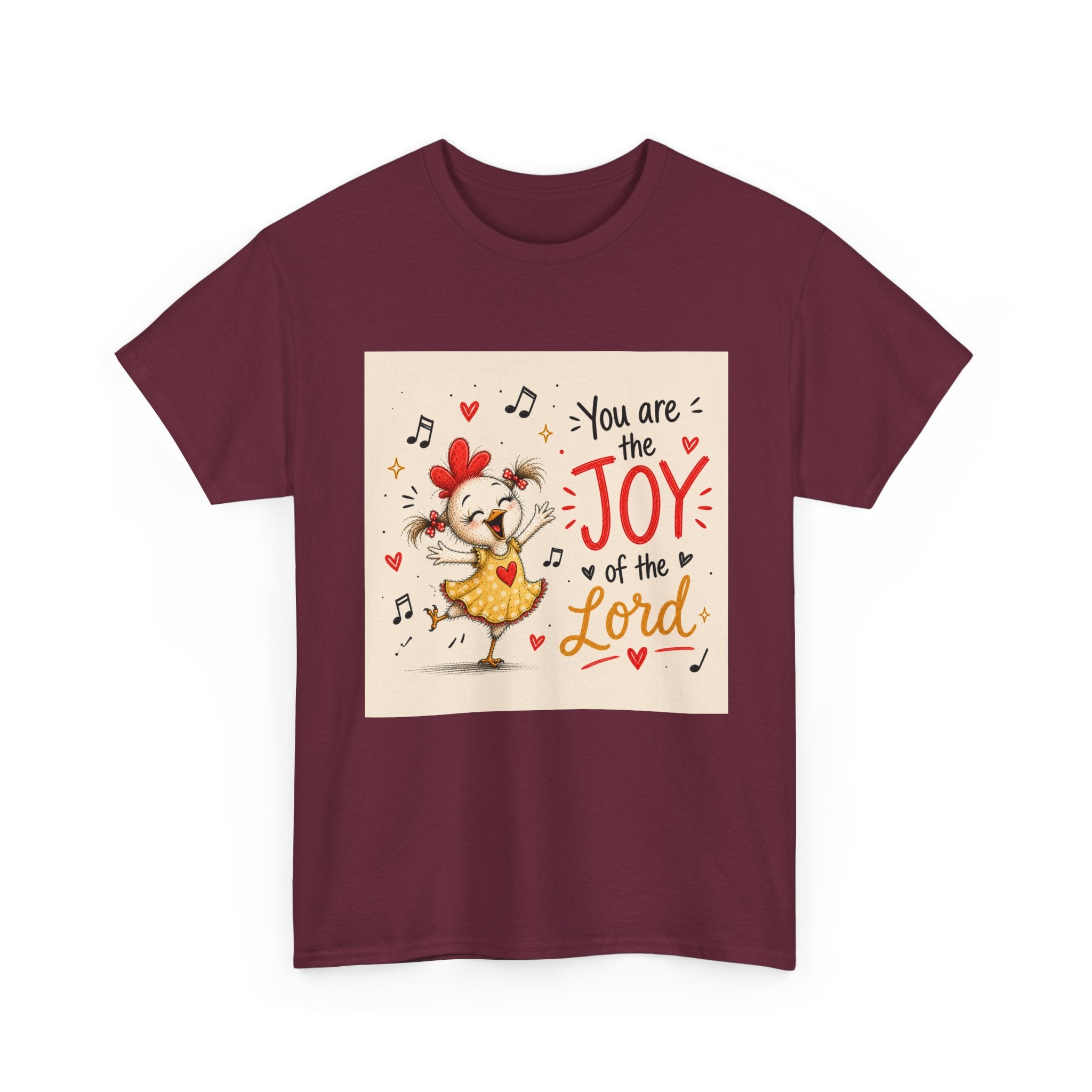 Joy of the Lord T-Shirt — Cute Chick Faith Tee ("You are the Joy of the Lord")