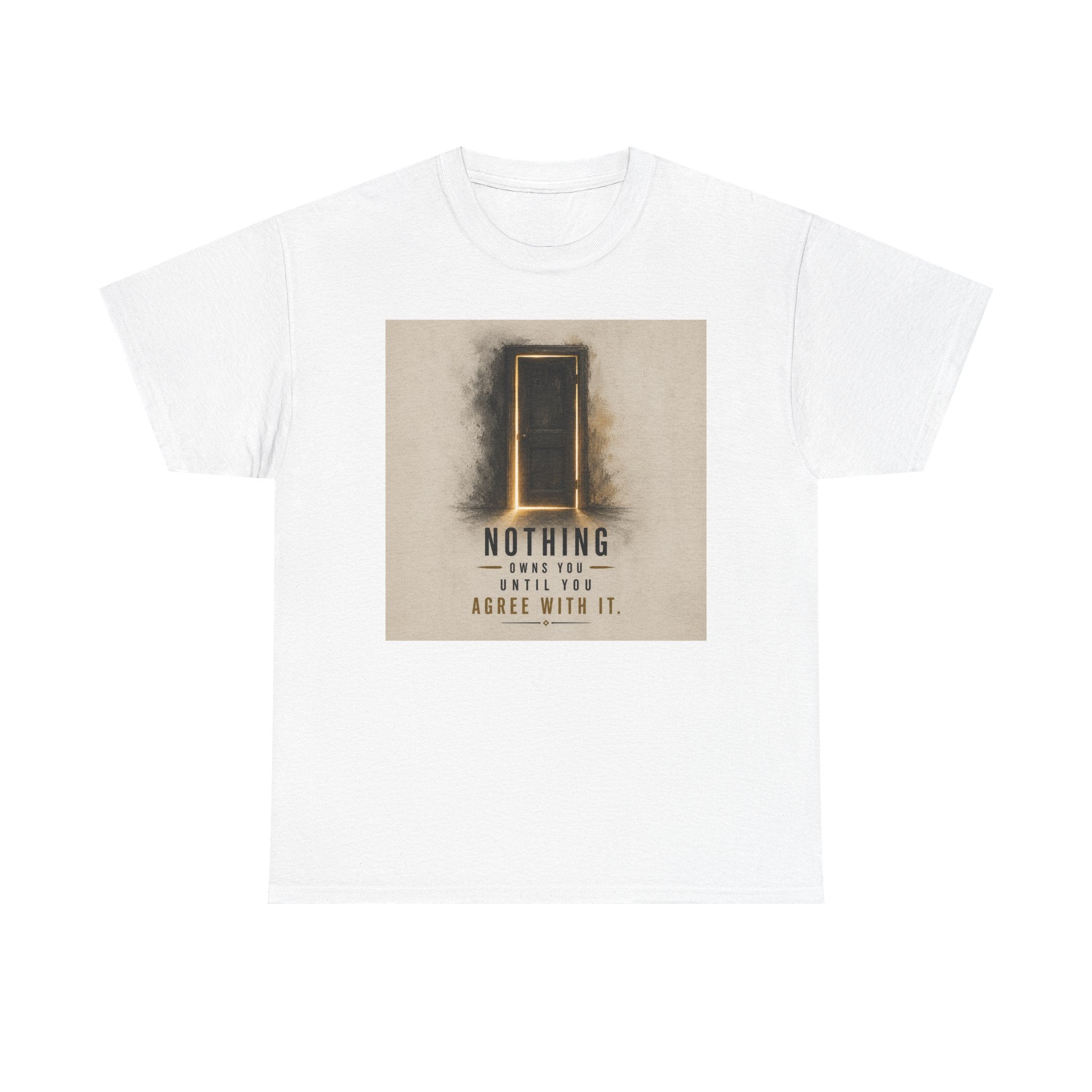 T-Shirt — 'Nothing' Inspirational Door Graphic Tee