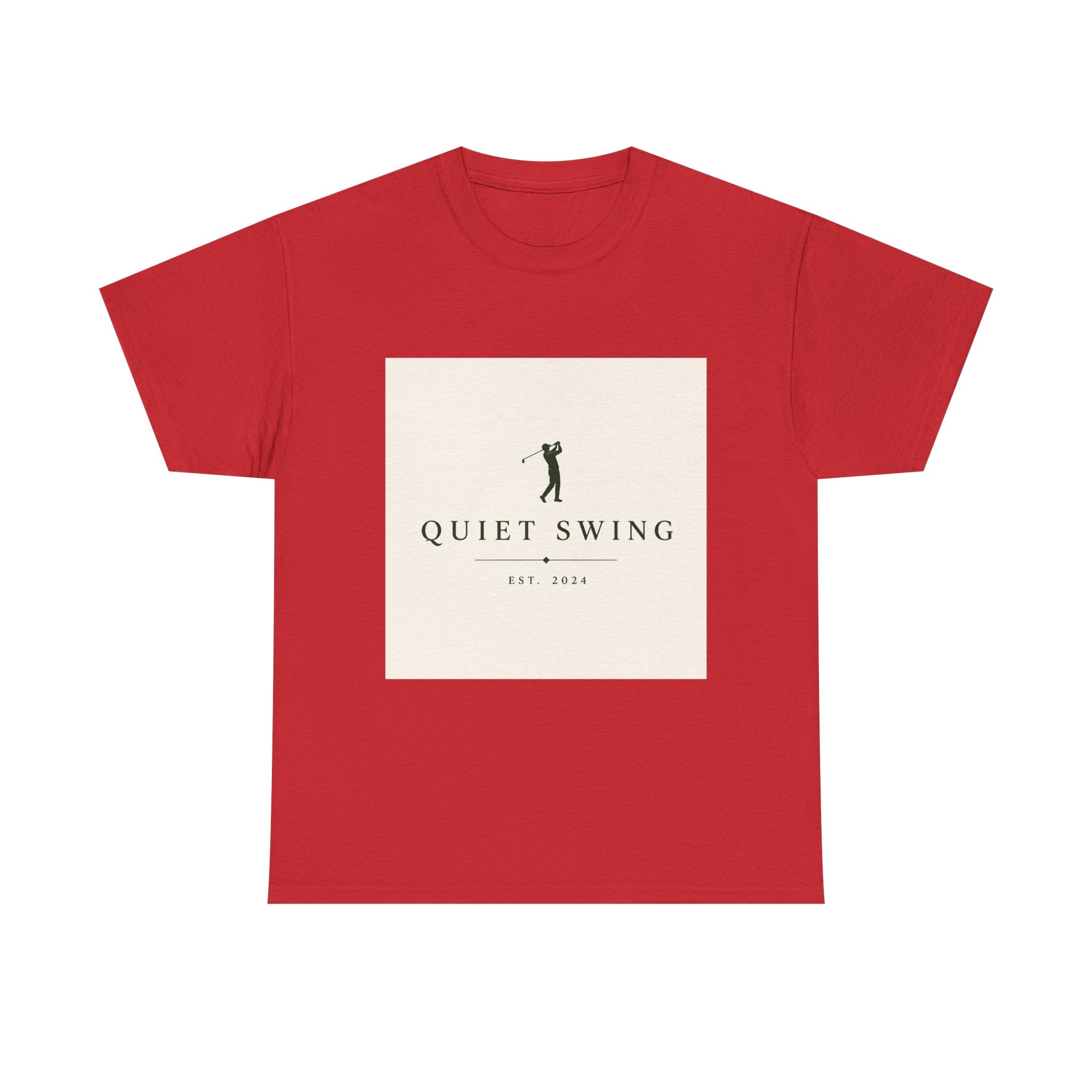 Golf T-Shirt — "Quiet Swing" Vintage Golfer Tee