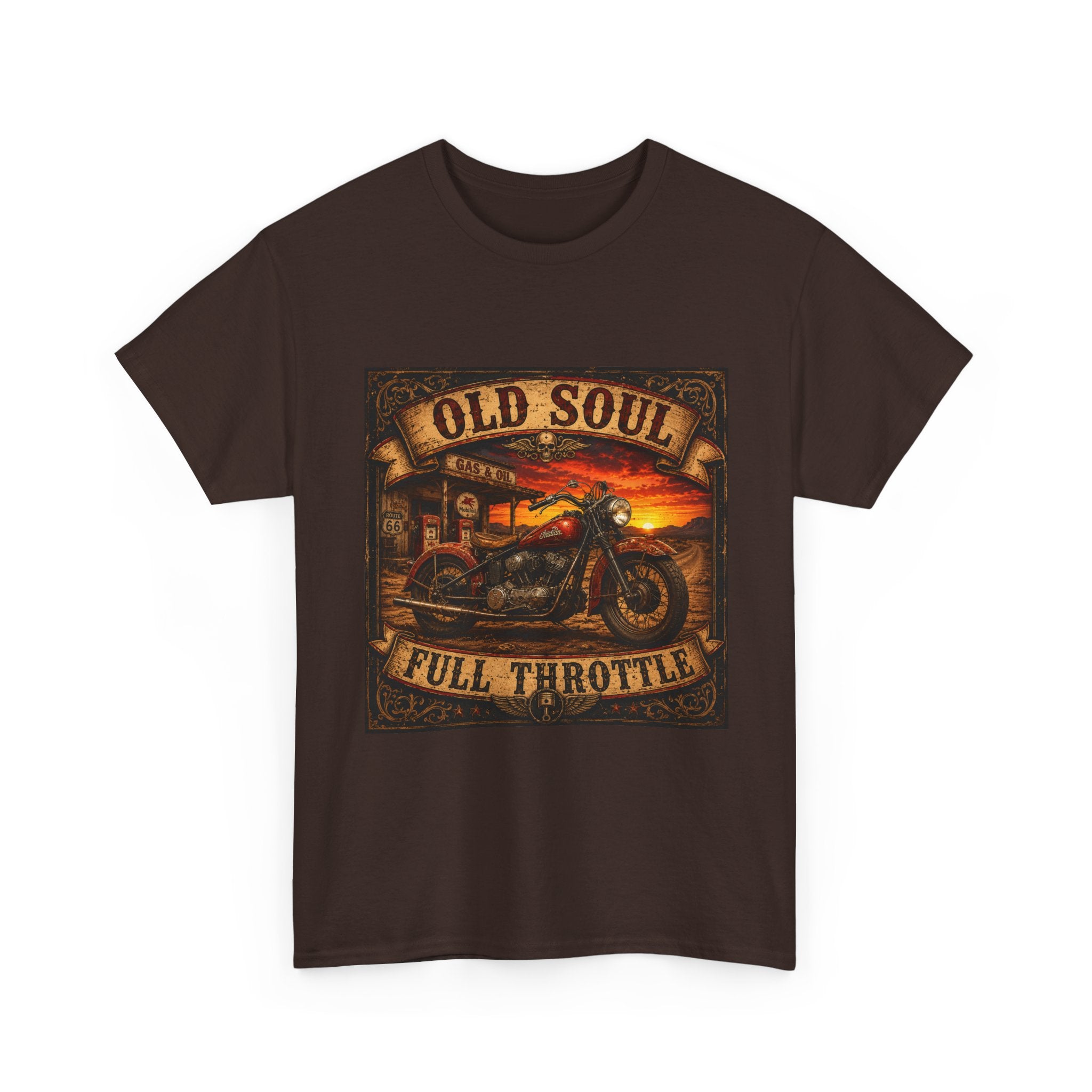 Old Soul Full Throttle Motorcycle T-Shirt