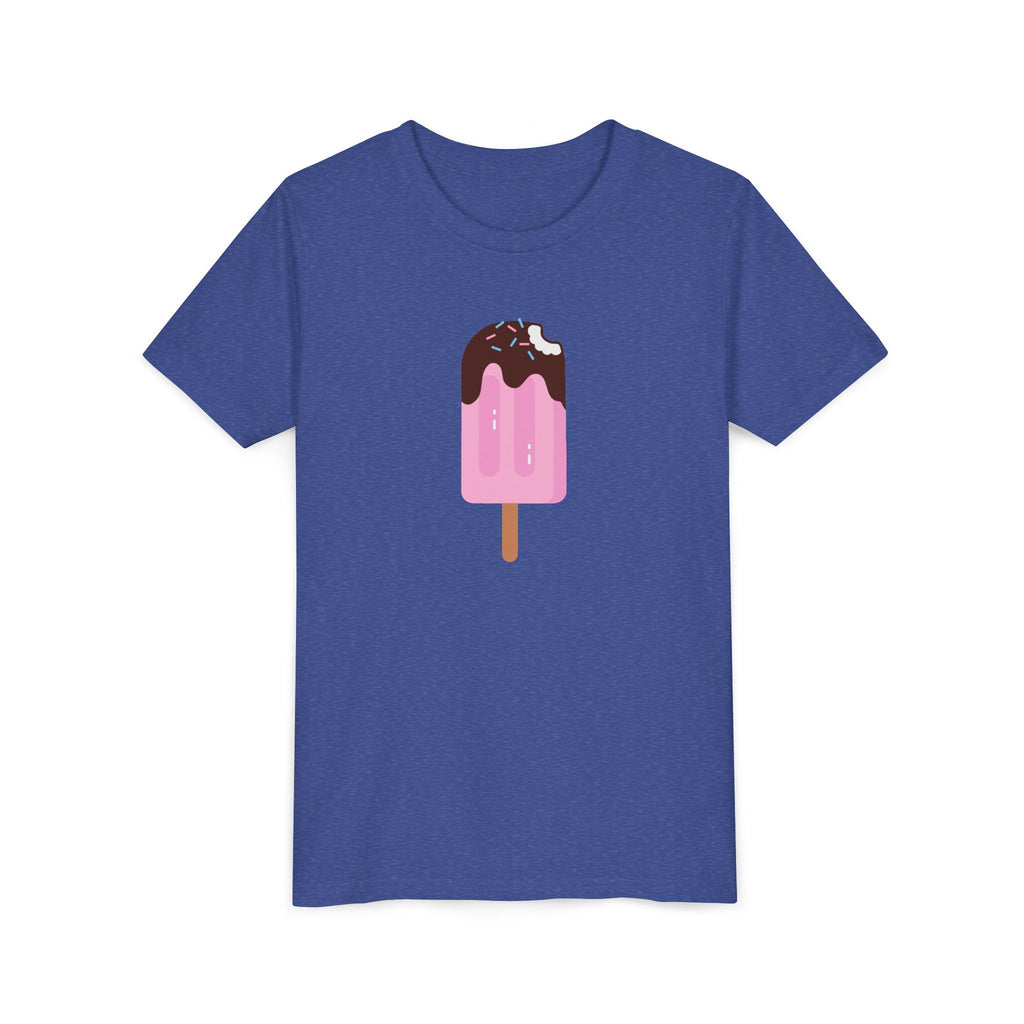 Kids Pink Popsicle Tee — Cute Ice Cream Graphic Youth T-Shirt