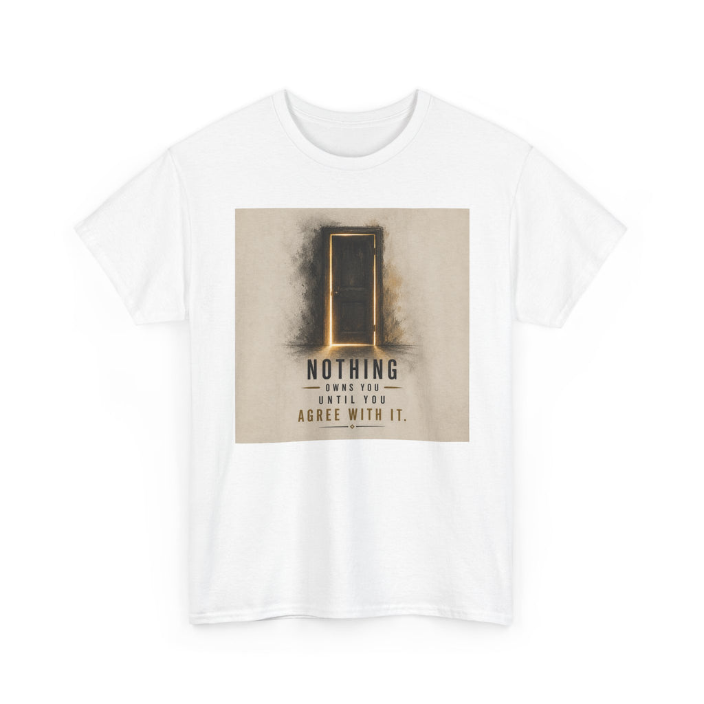 T-Shirt — 'Nothing' Inspirational Door Graphic Tee