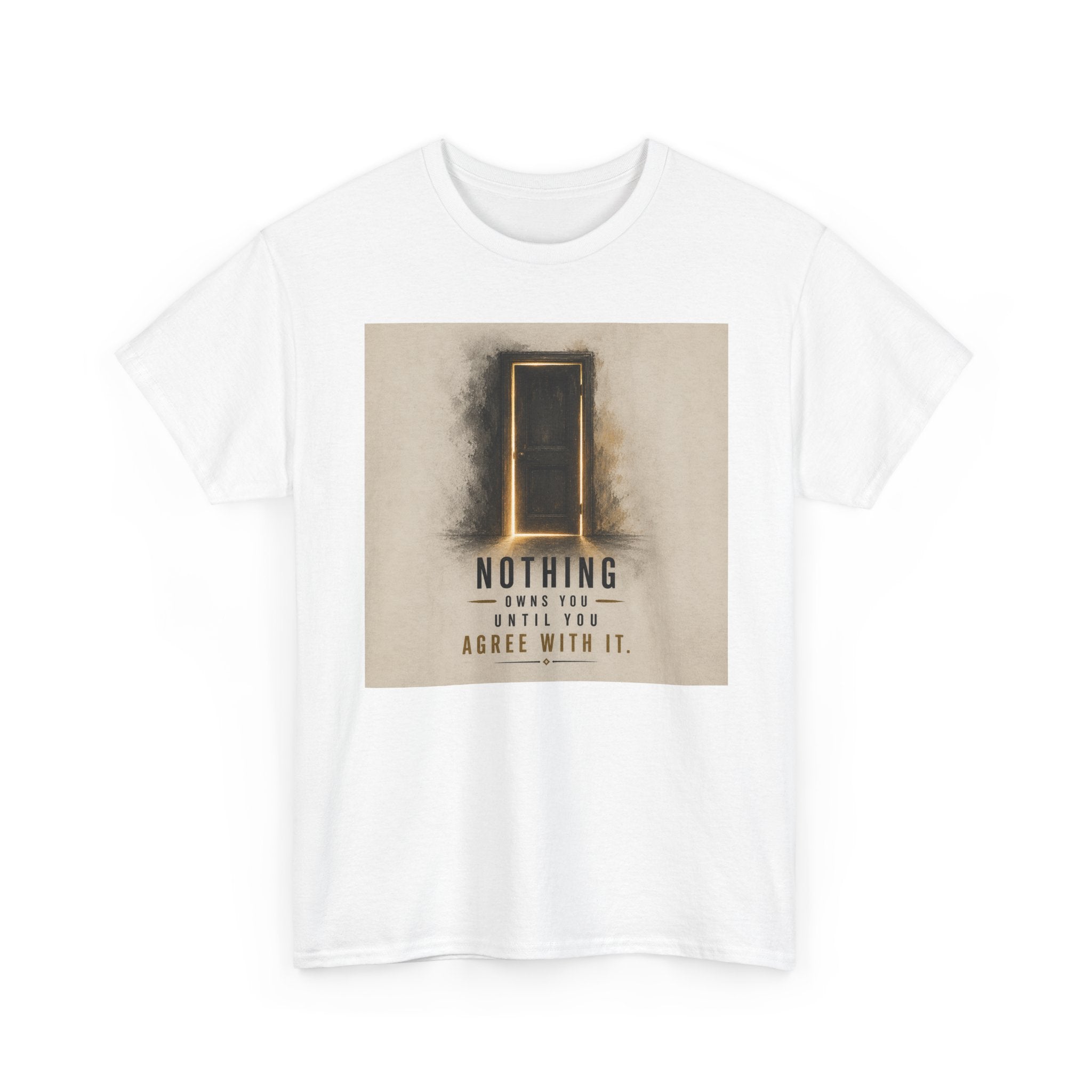 T-Shirt — 'Nothing' Inspirational Door Graphic Tee