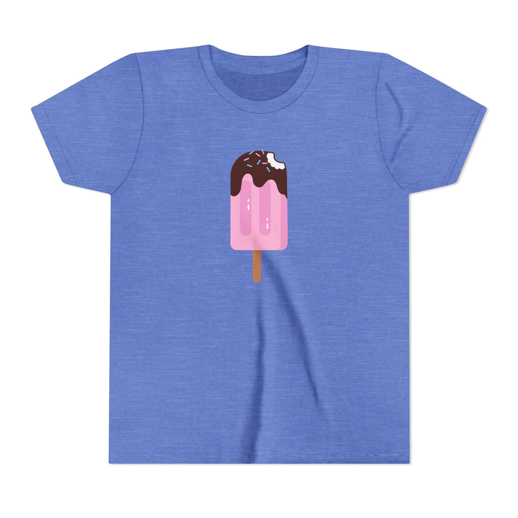 Kids Pink Popsicle Tee — Cute Ice Cream Graphic Youth T-Shirt