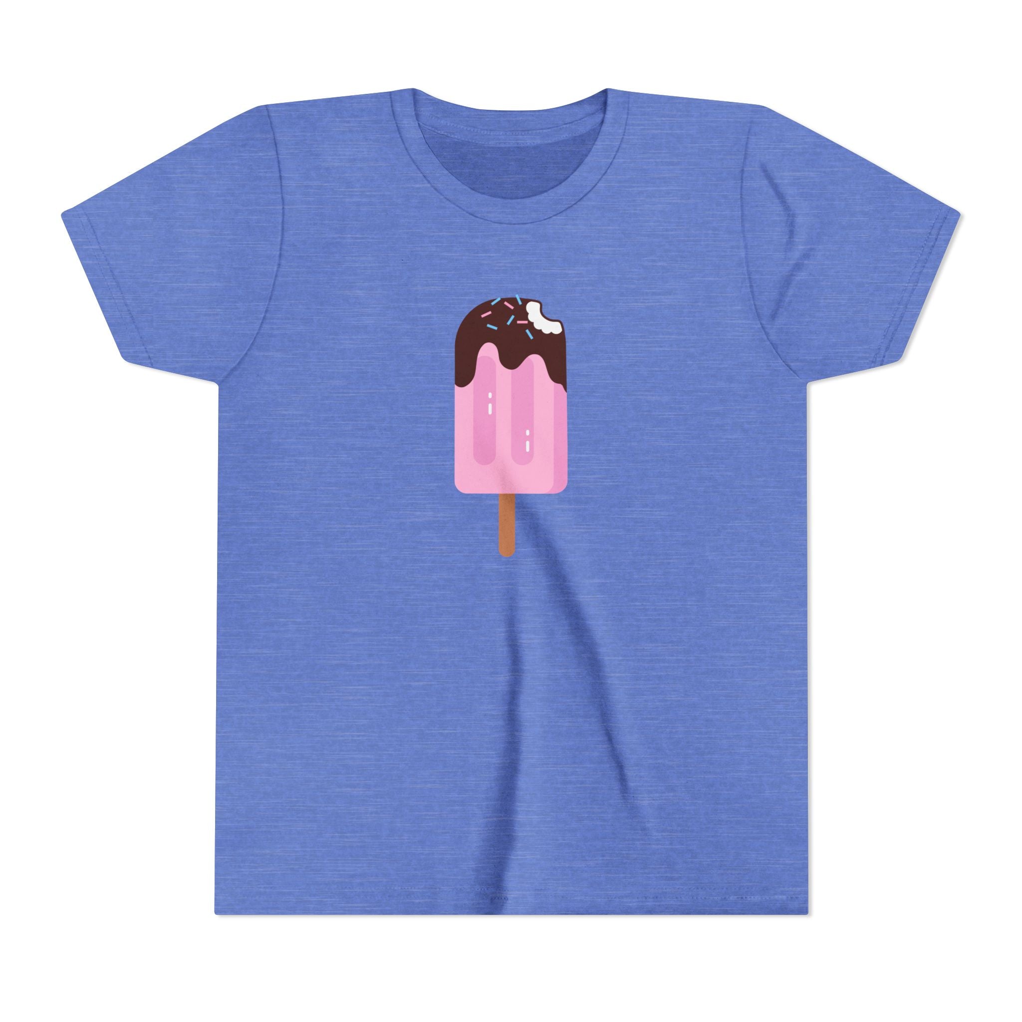 Kids Pink Popsicle Tee — Cute Ice Cream Graphic Youth T-Shirt