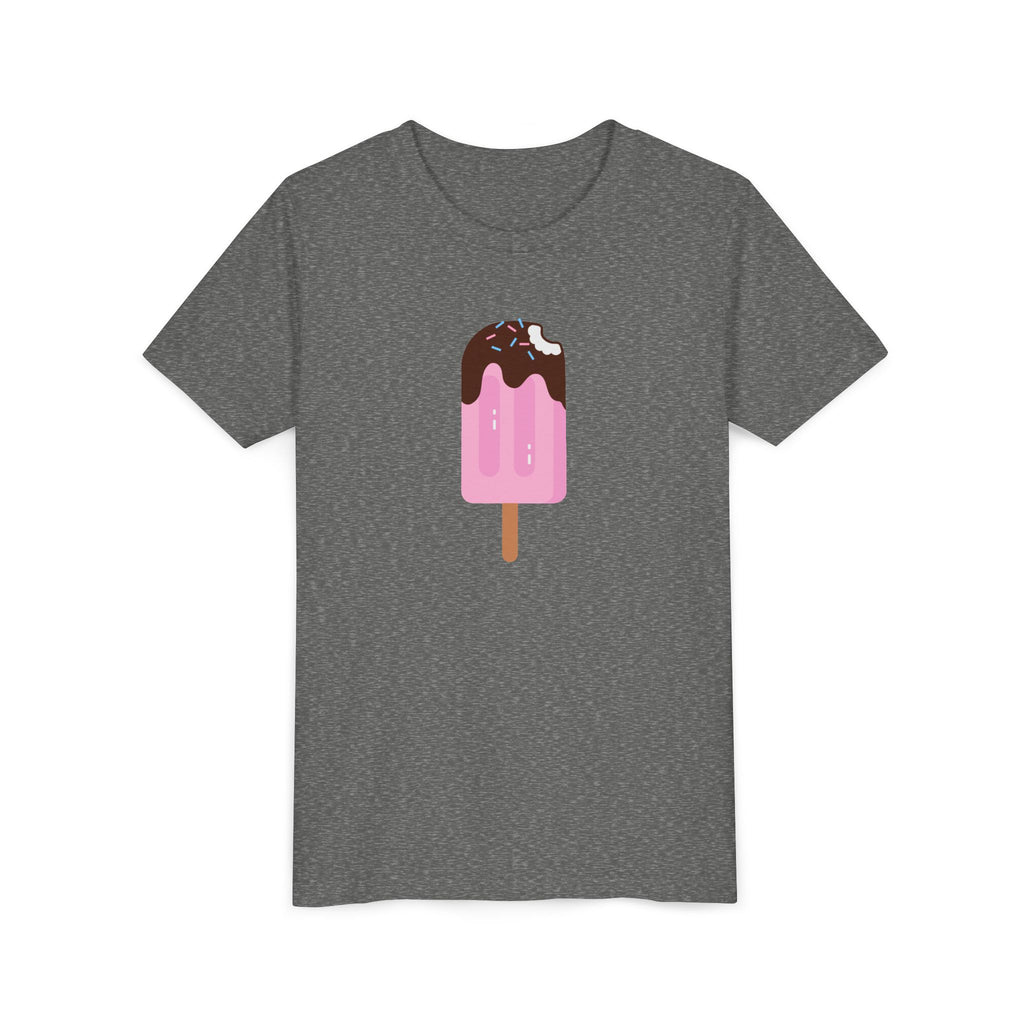 Kids Pink Popsicle Tee — Cute Ice Cream Graphic Youth T-Shirt