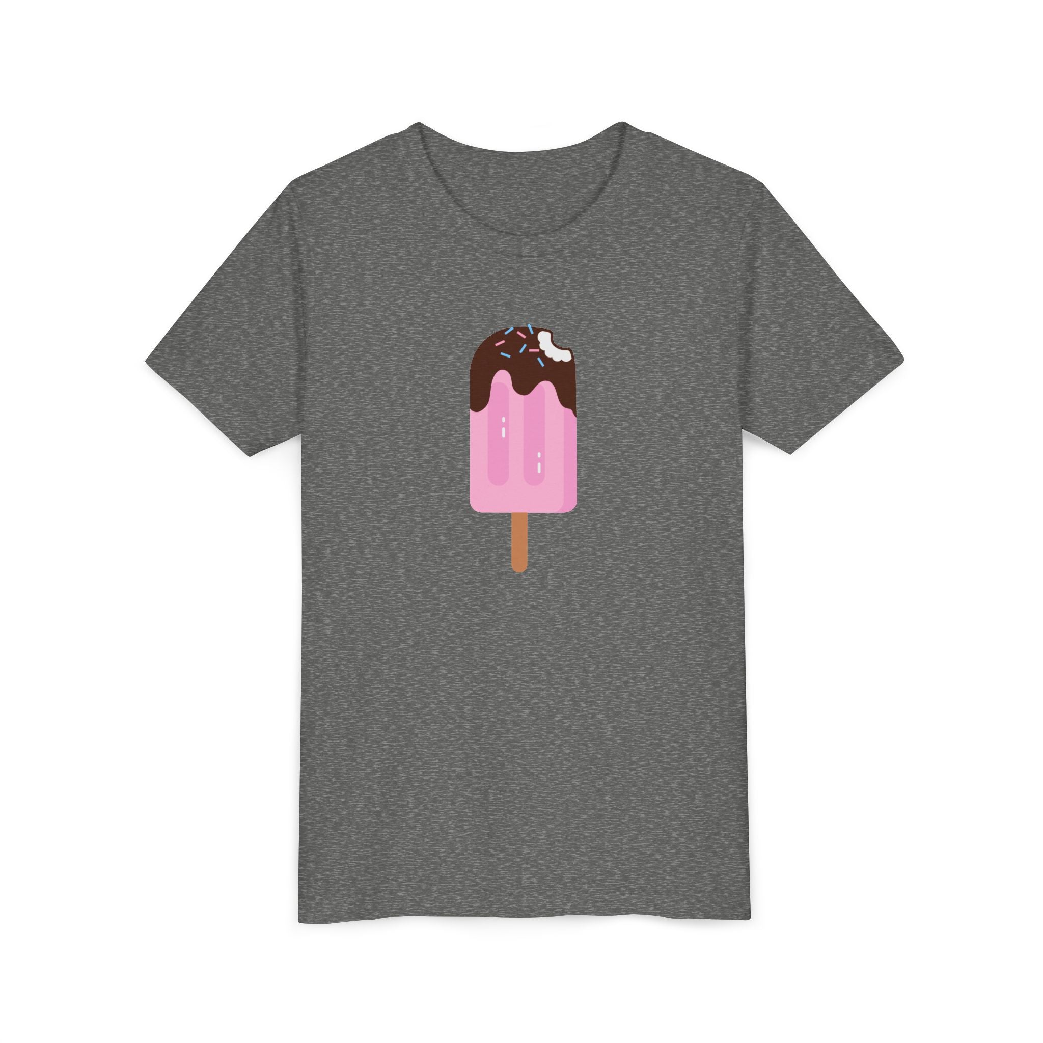 Kids Pink Popsicle Tee — Cute Ice Cream Graphic Youth T-Shirt