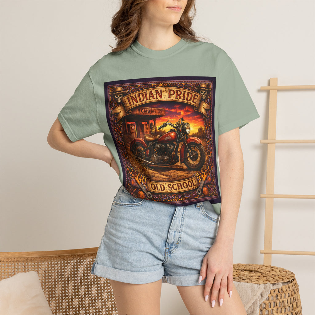 Indian Pride "Old School" Motorcycle T-Shirt