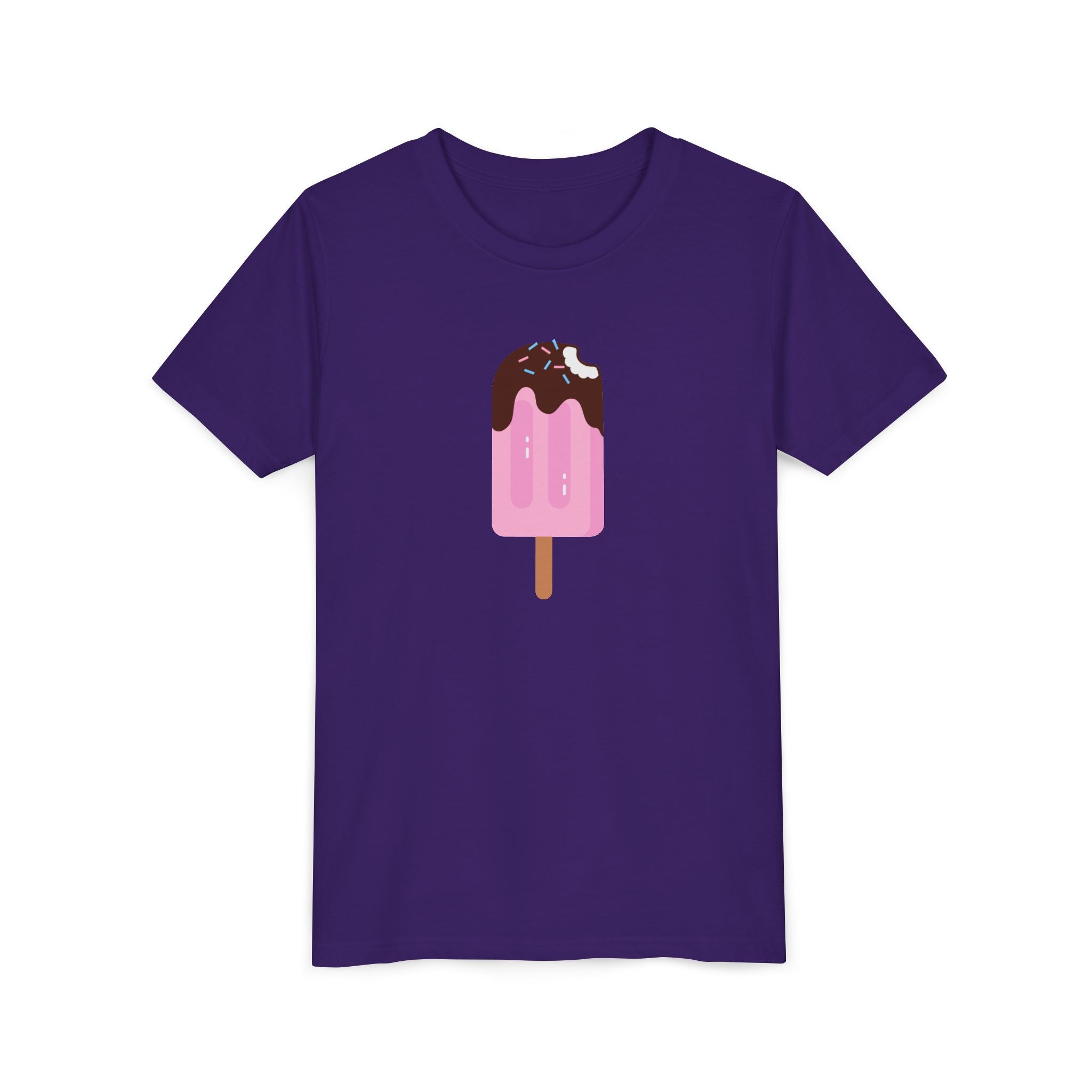 Kids Pink Popsicle Tee — Cute Ice Cream Graphic Youth T-Shirt