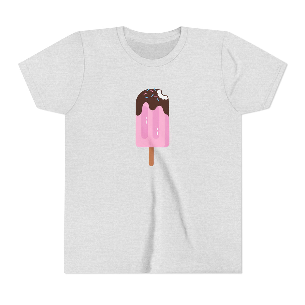 Kids Pink Popsicle Tee — Cute Ice Cream Graphic Youth T-Shirt