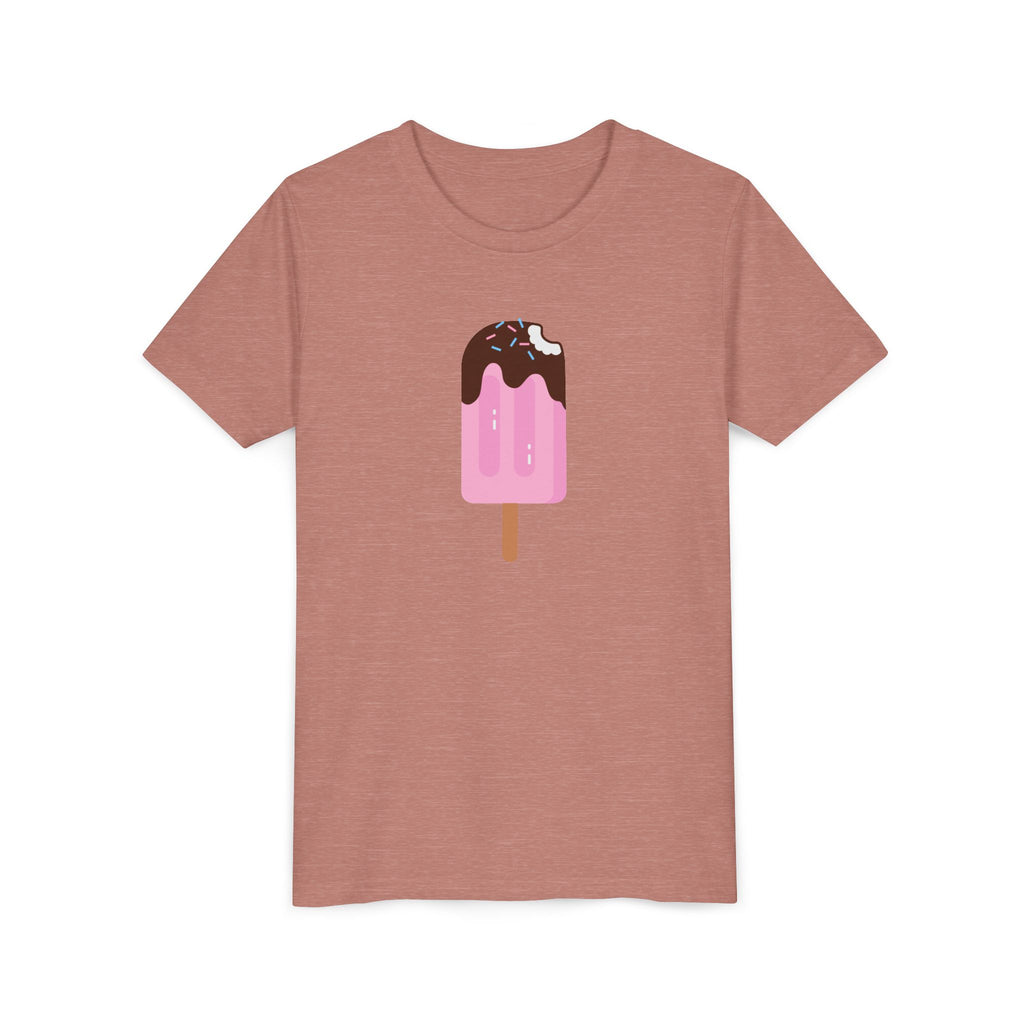 Kids Pink Popsicle Tee — Cute Ice Cream Graphic Youth T-Shirt