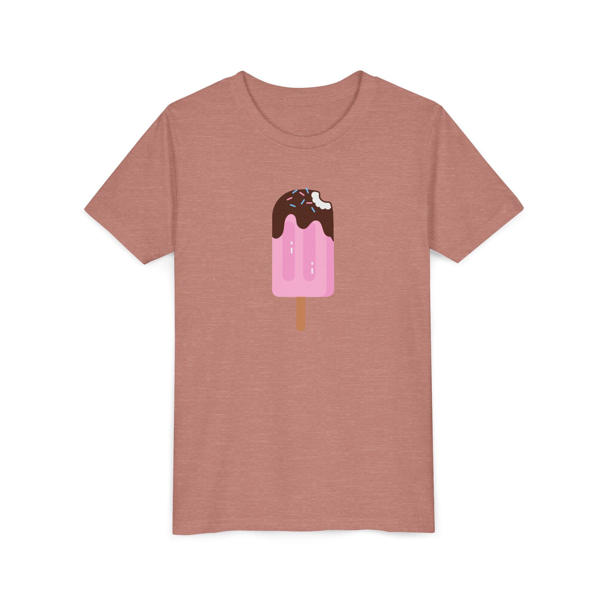 Kids Pink Popsicle Tee — Cute Ice Cream Graphic Youth T-Shirt