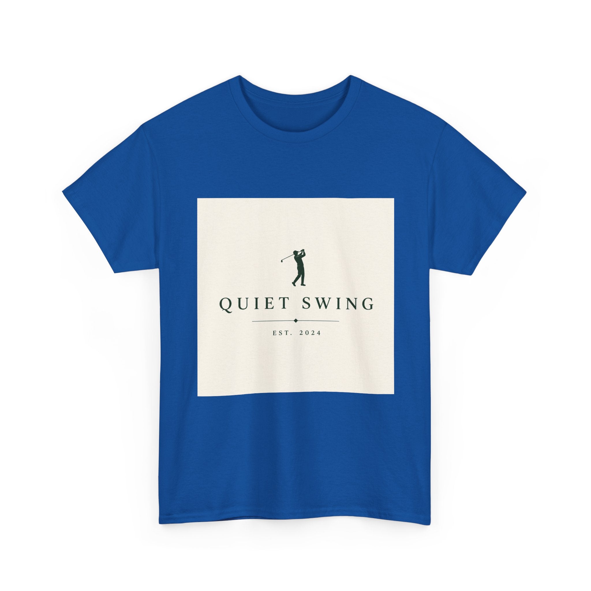 Golf T-Shirt — "Quiet Swing" Vintage Golfer Tee
