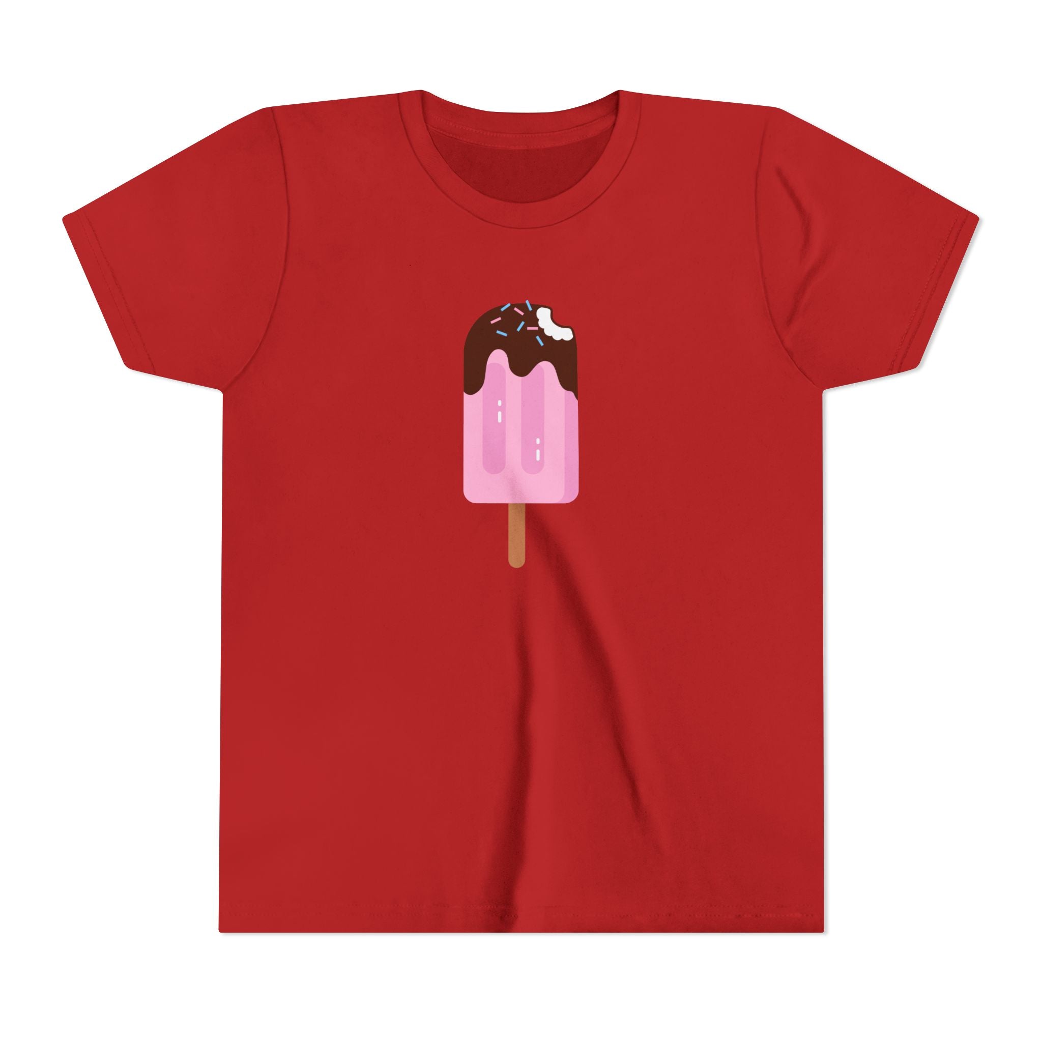 Kids Pink Popsicle Tee — Cute Ice Cream Graphic Youth T-Shirt