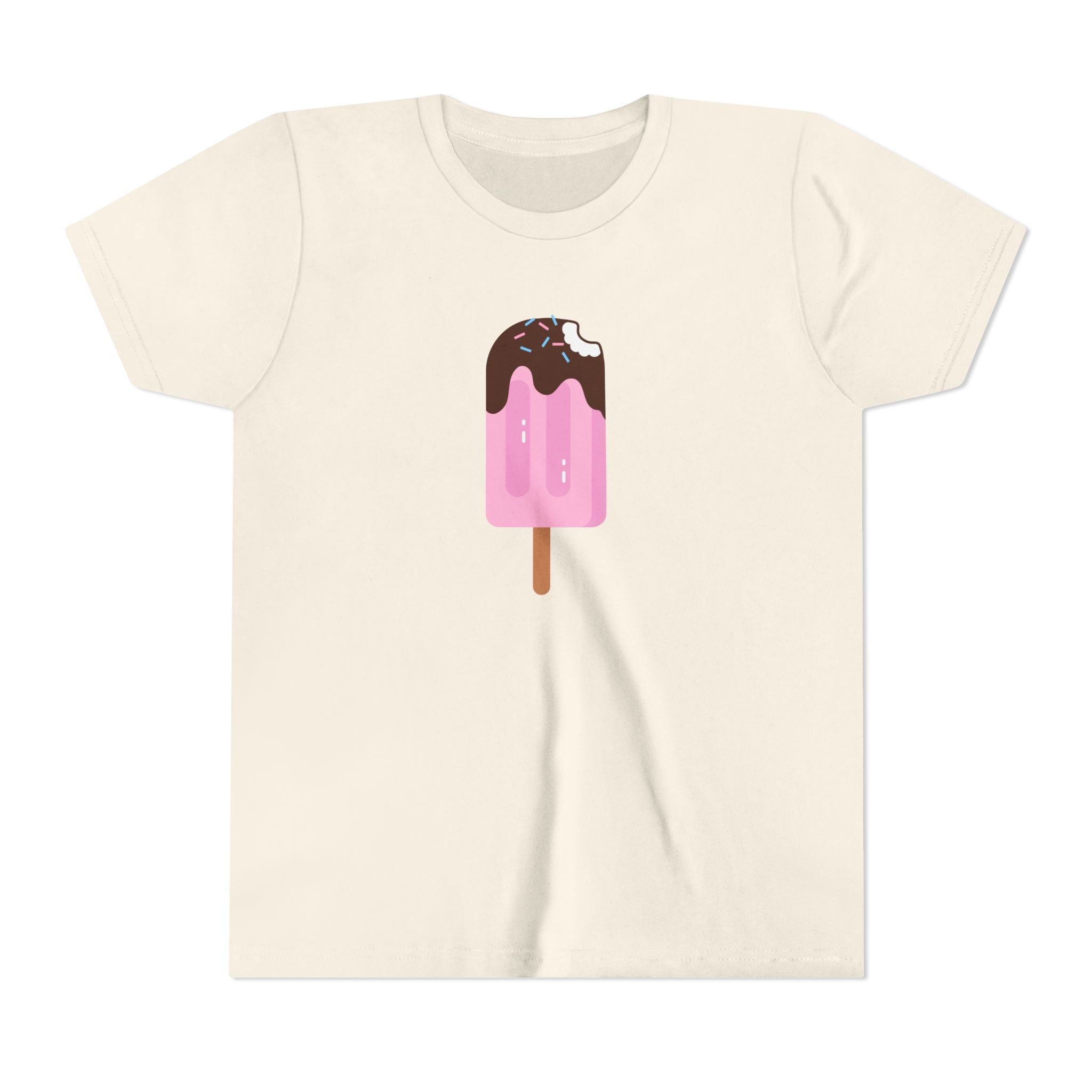Kids Pink Popsicle Tee — Cute Ice Cream Graphic Youth T-Shirt