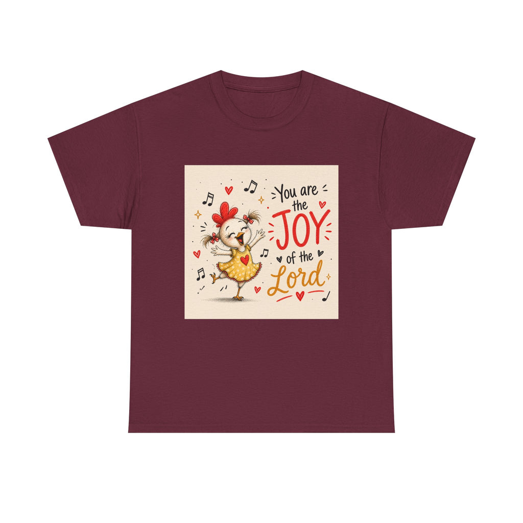 Joy of the Lord T-Shirt — Cute Chick Faith Tee ("You are the Joy of the Lord")