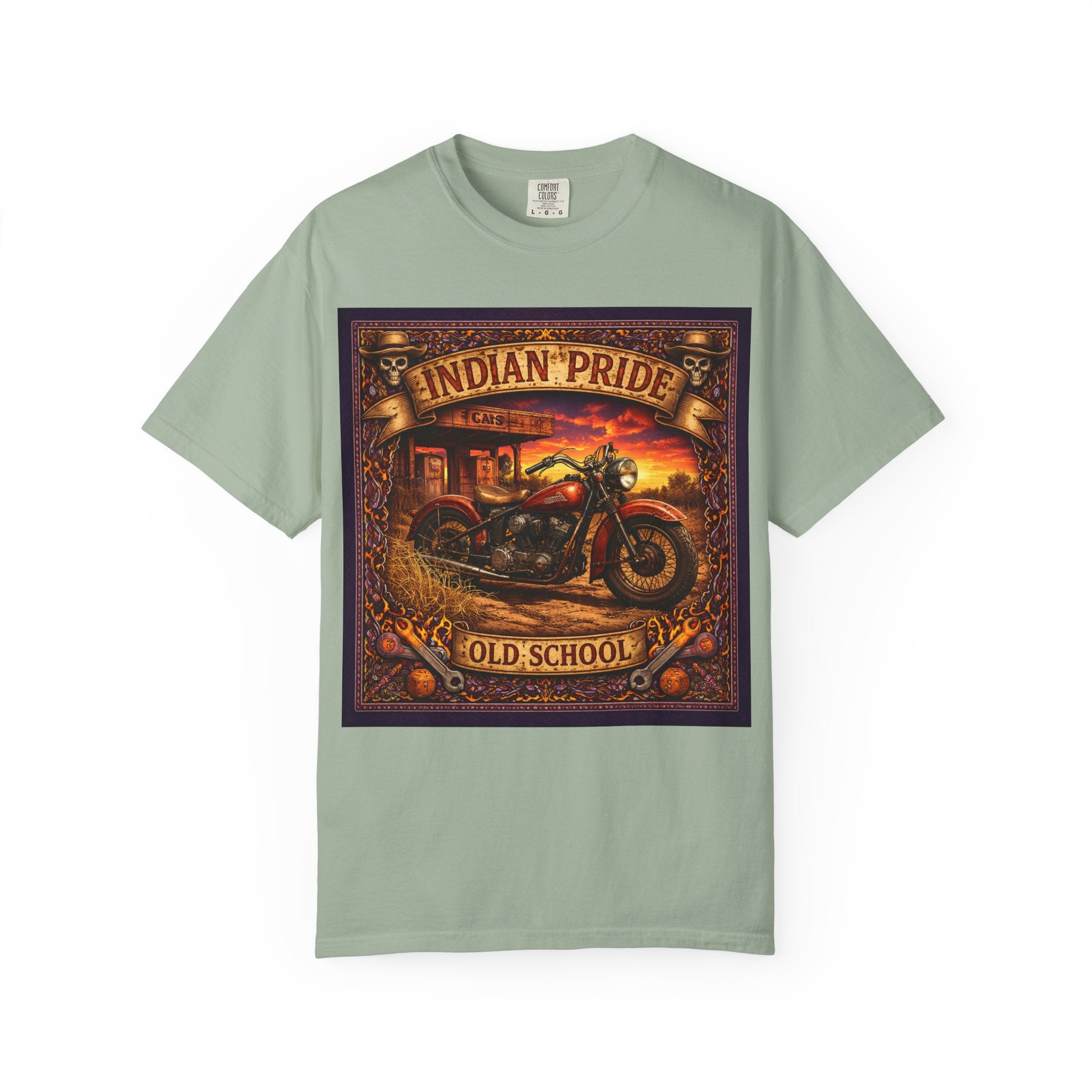 Indian Pride "Old School" Motorcycle T-Shirt