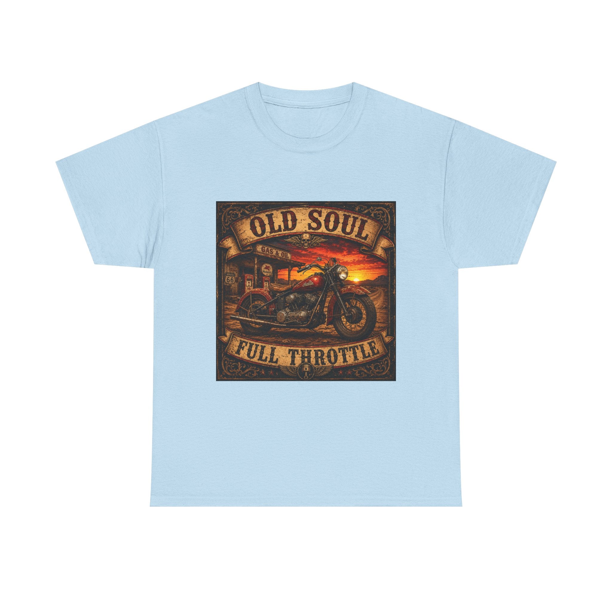 Old Soul Full Throttle Motorcycle T-Shirt