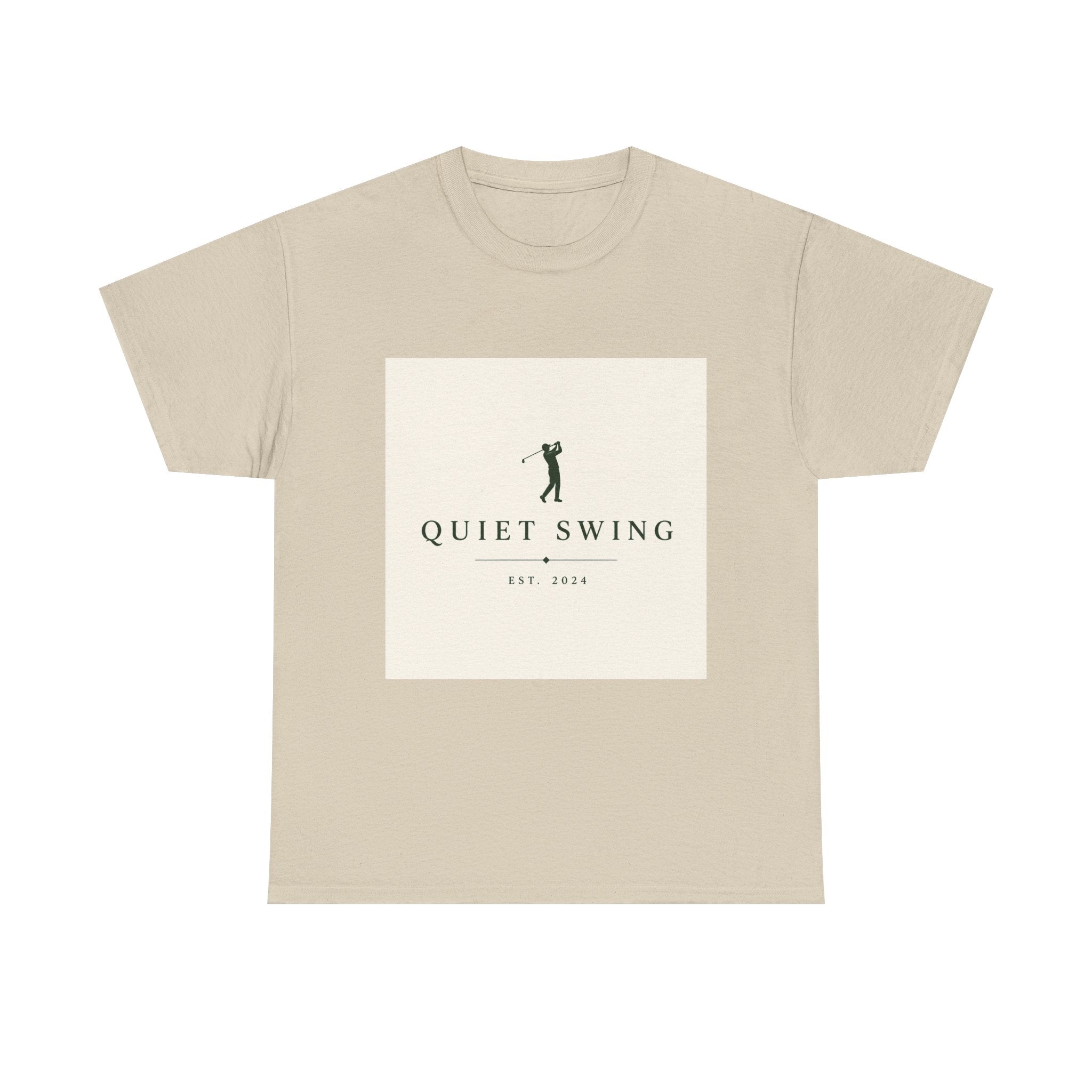 Golf T-Shirt — "Quiet Swing" Vintage Golfer Tee
