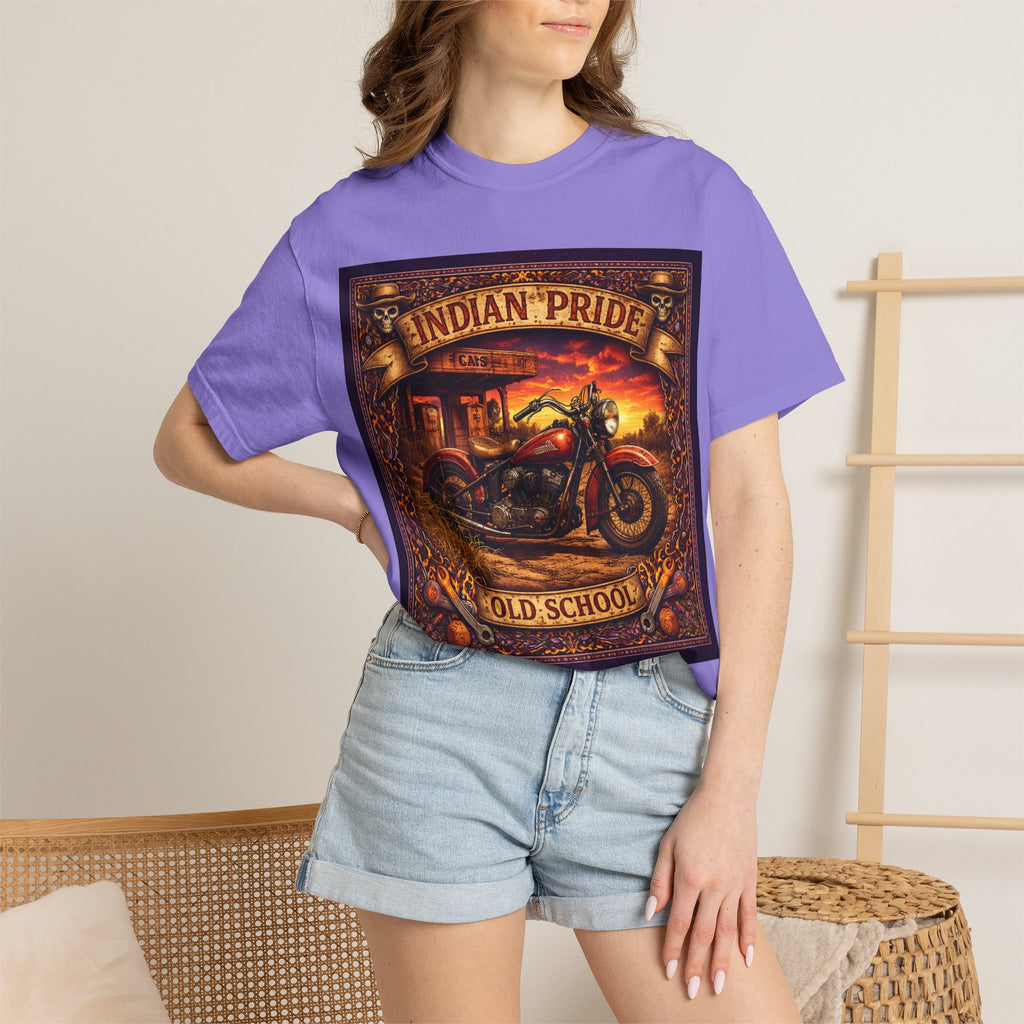 Indian Pride "Old School" Motorcycle T-Shirt