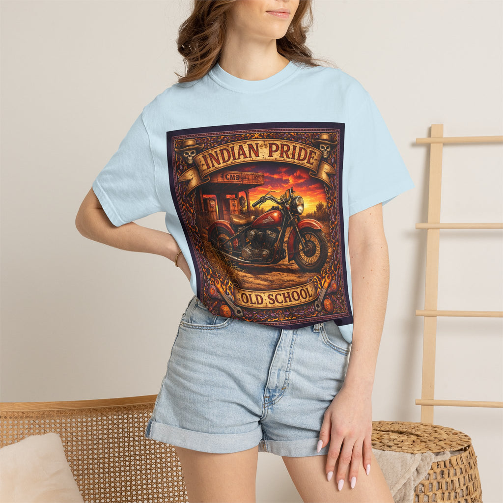 Indian Pride "Old School" Motorcycle T-Shirt