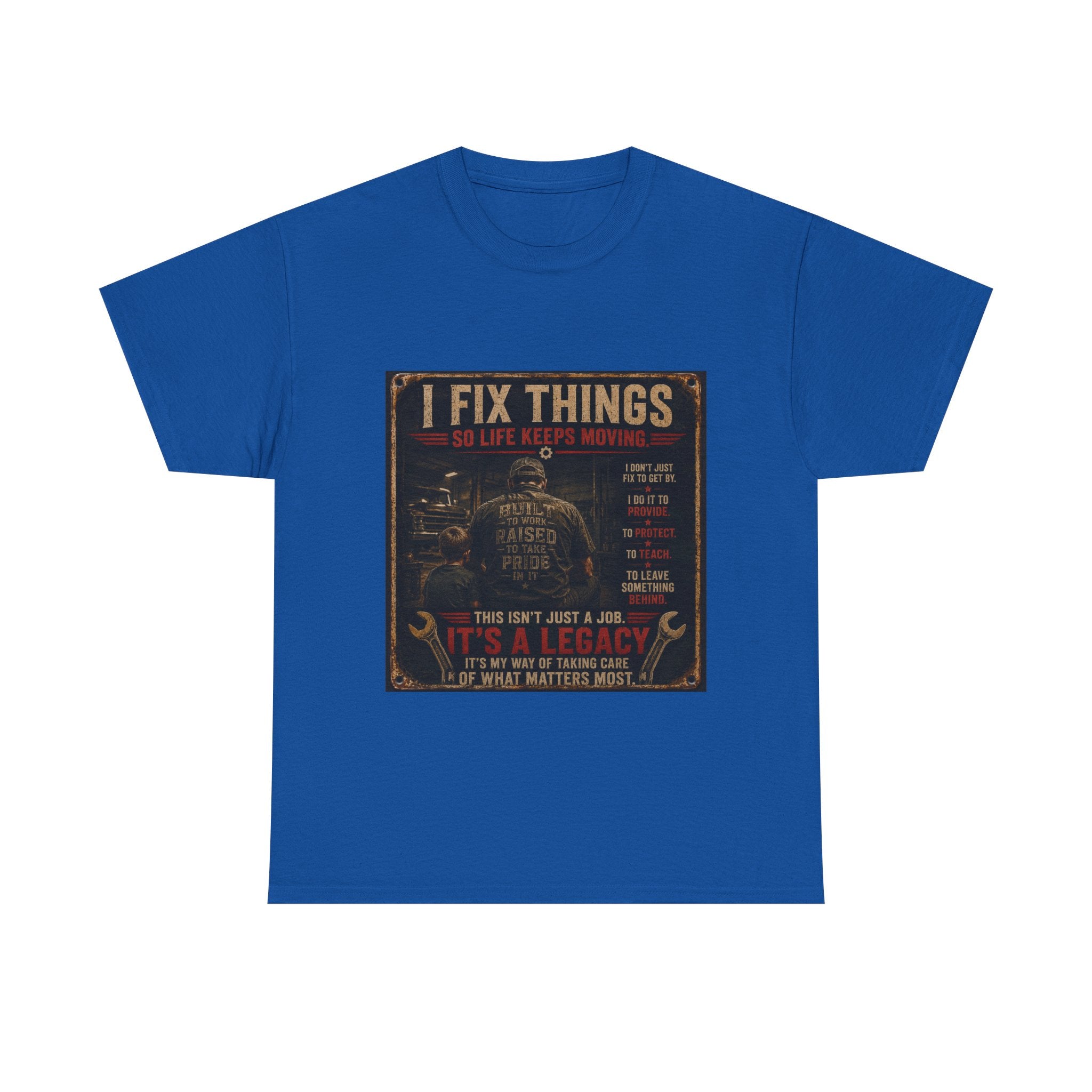 I Fix Things Mechanic T-Shirt — Vintage Garage Repair Tee for Men & Women