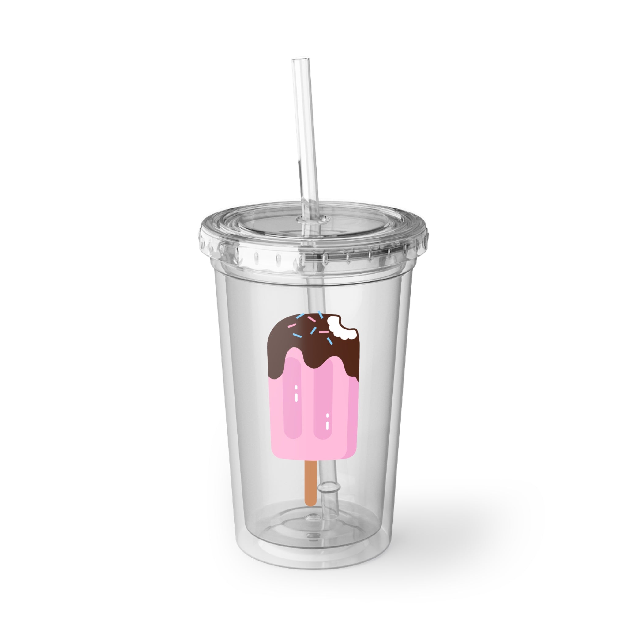 Cute Bee Acrylic Cup — 'Bee Cool' Reusable Tumbler