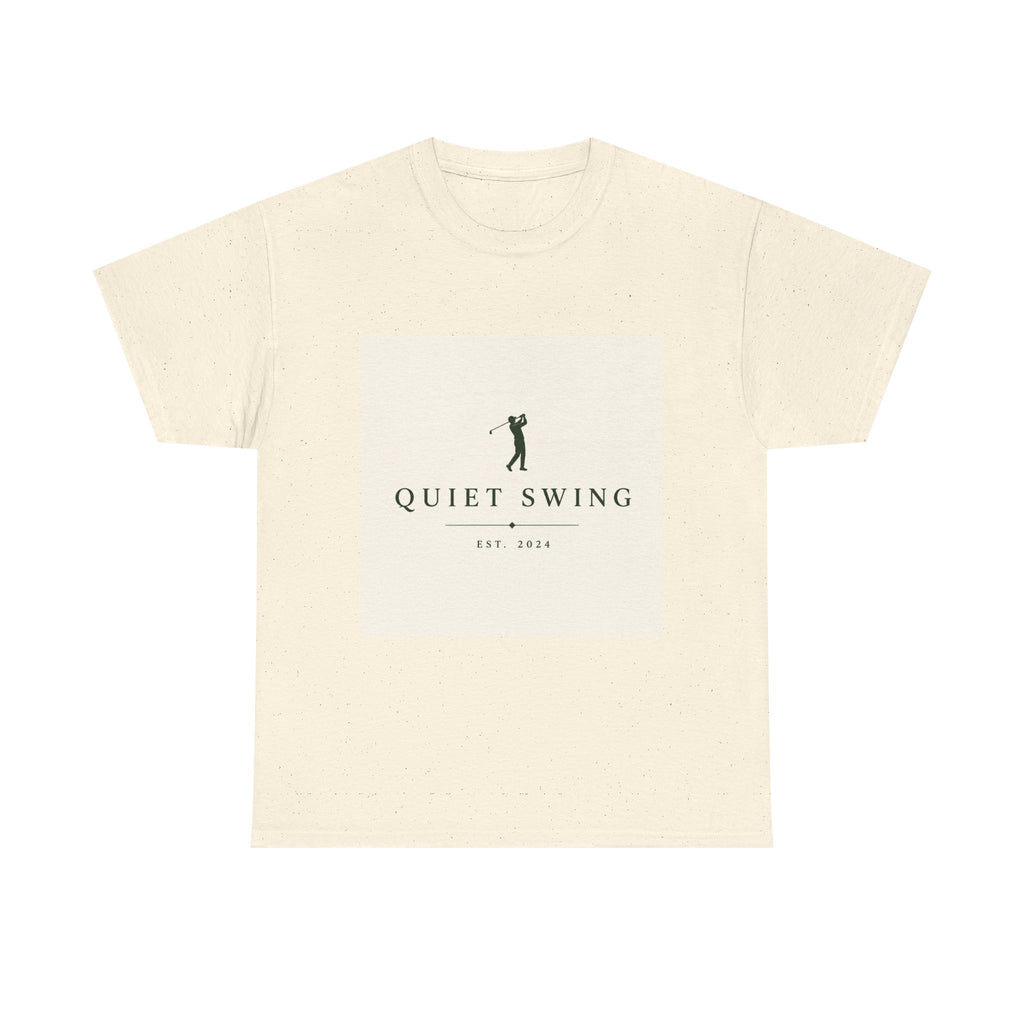 Golf T-Shirt — "Quiet Swing" Vintage Golfer Tee