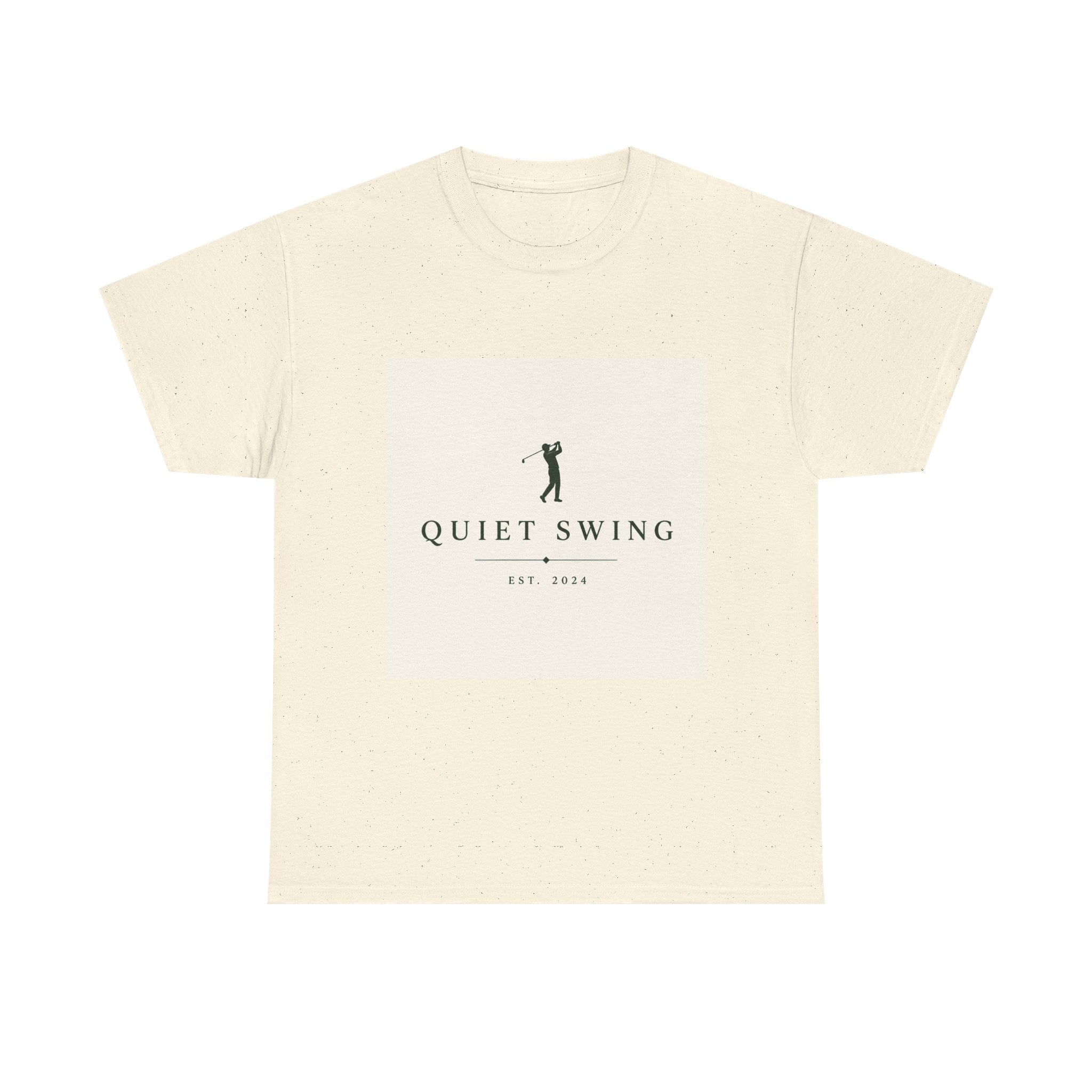 Golf T-Shirt — "Quiet Swing" Vintage Golfer Tee