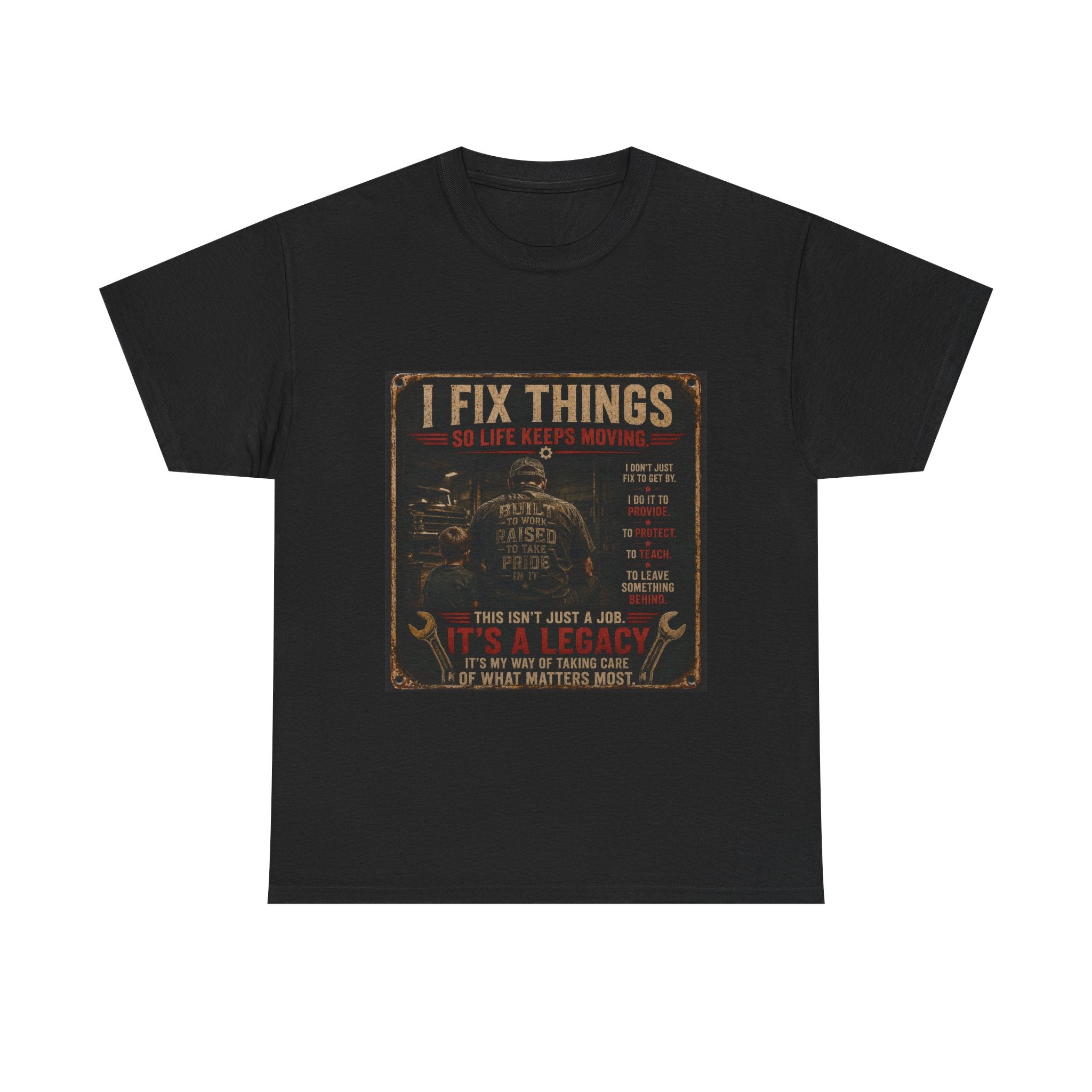 I Fix Things Mechanic T-Shirt — Vintage Garage Repair Tee for Men & Women