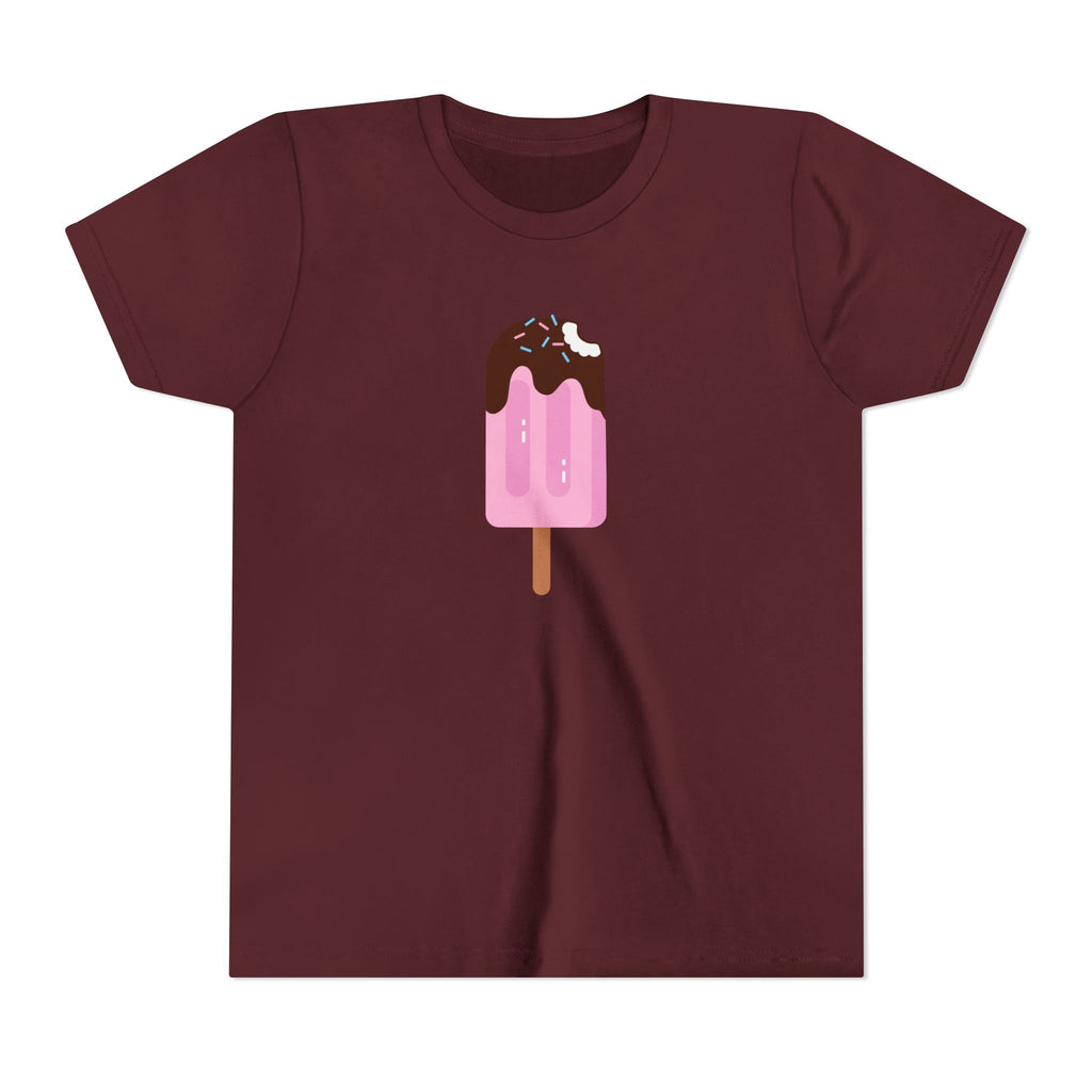 Kids Pink Popsicle Tee — Cute Ice Cream Graphic Youth T-Shirt