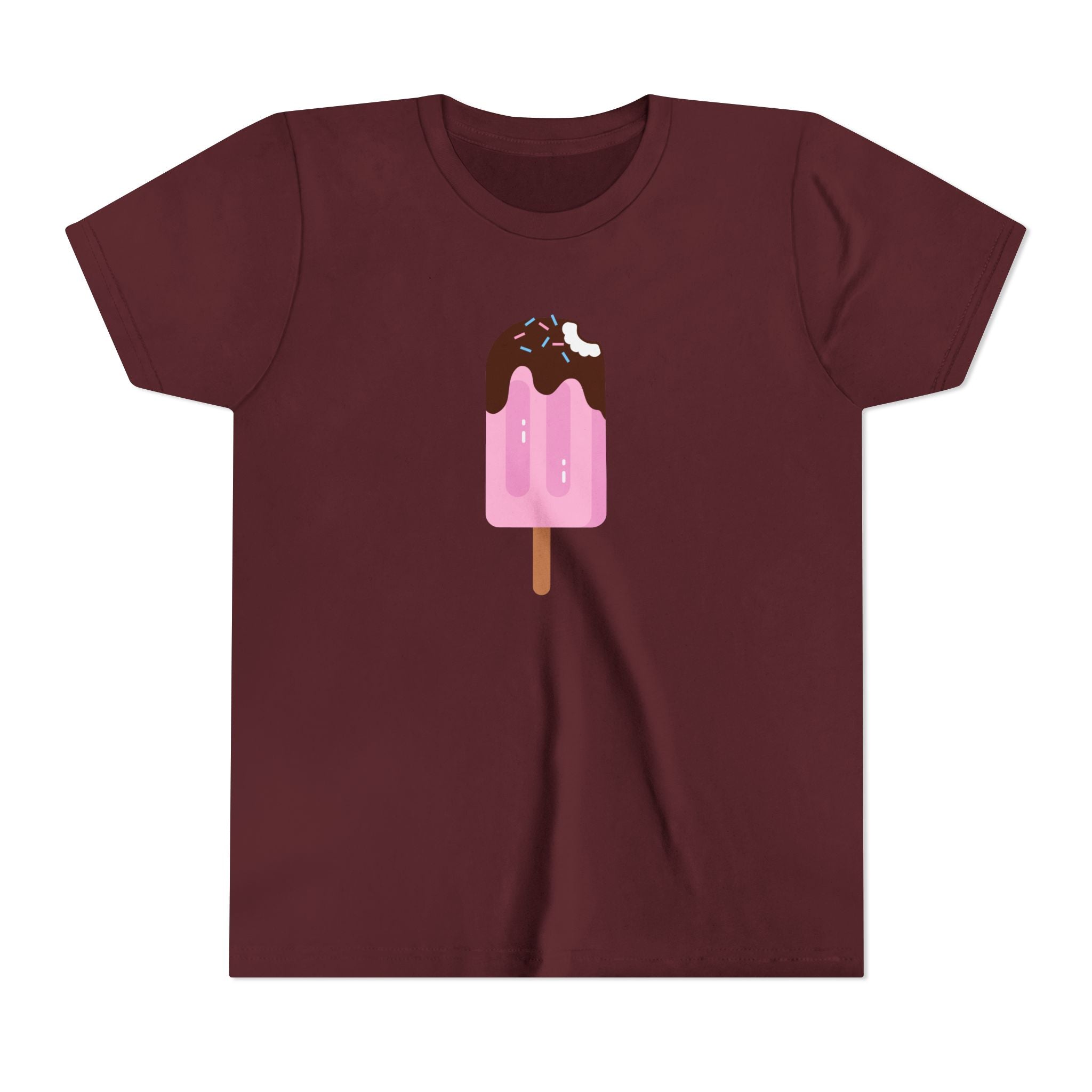 Kids Pink Popsicle Tee — Cute Ice Cream Graphic Youth T-Shirt