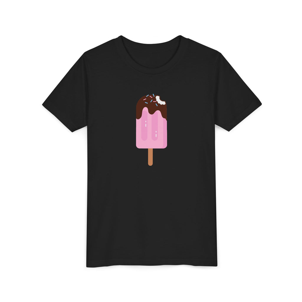 Kids Pink Popsicle Tee — Cute Ice Cream Graphic Youth T-Shirt