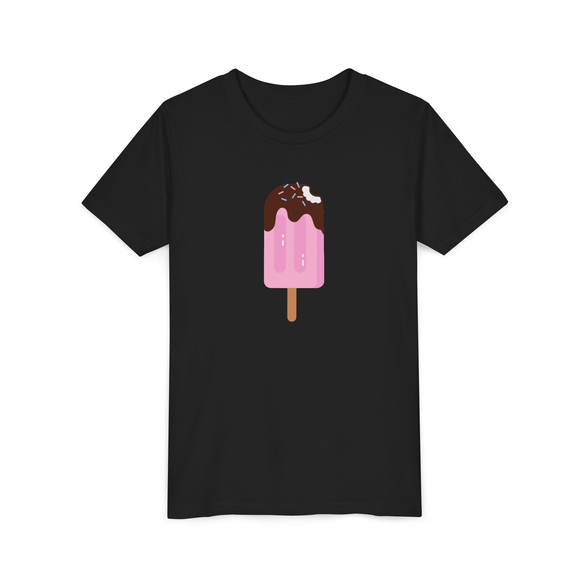 Kids Pink Popsicle Tee — Cute Ice Cream Graphic Youth T-Shirt
