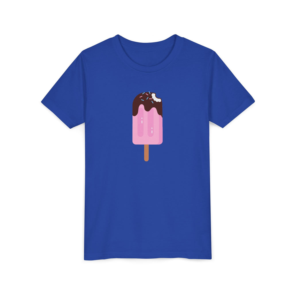 Kids Pink Popsicle Tee — Cute Ice Cream Graphic Youth T-Shirt