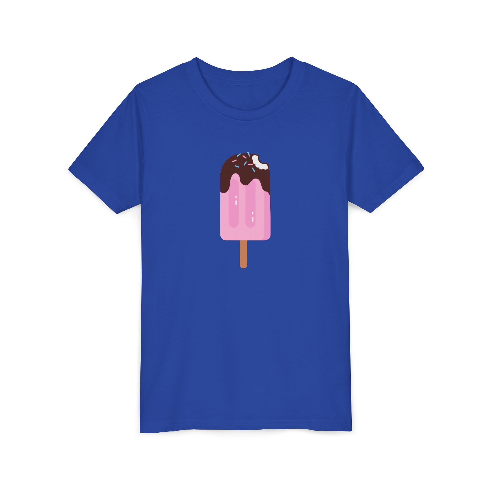 Kids Pink Popsicle Tee — Cute Ice Cream Graphic Youth T-Shirt
