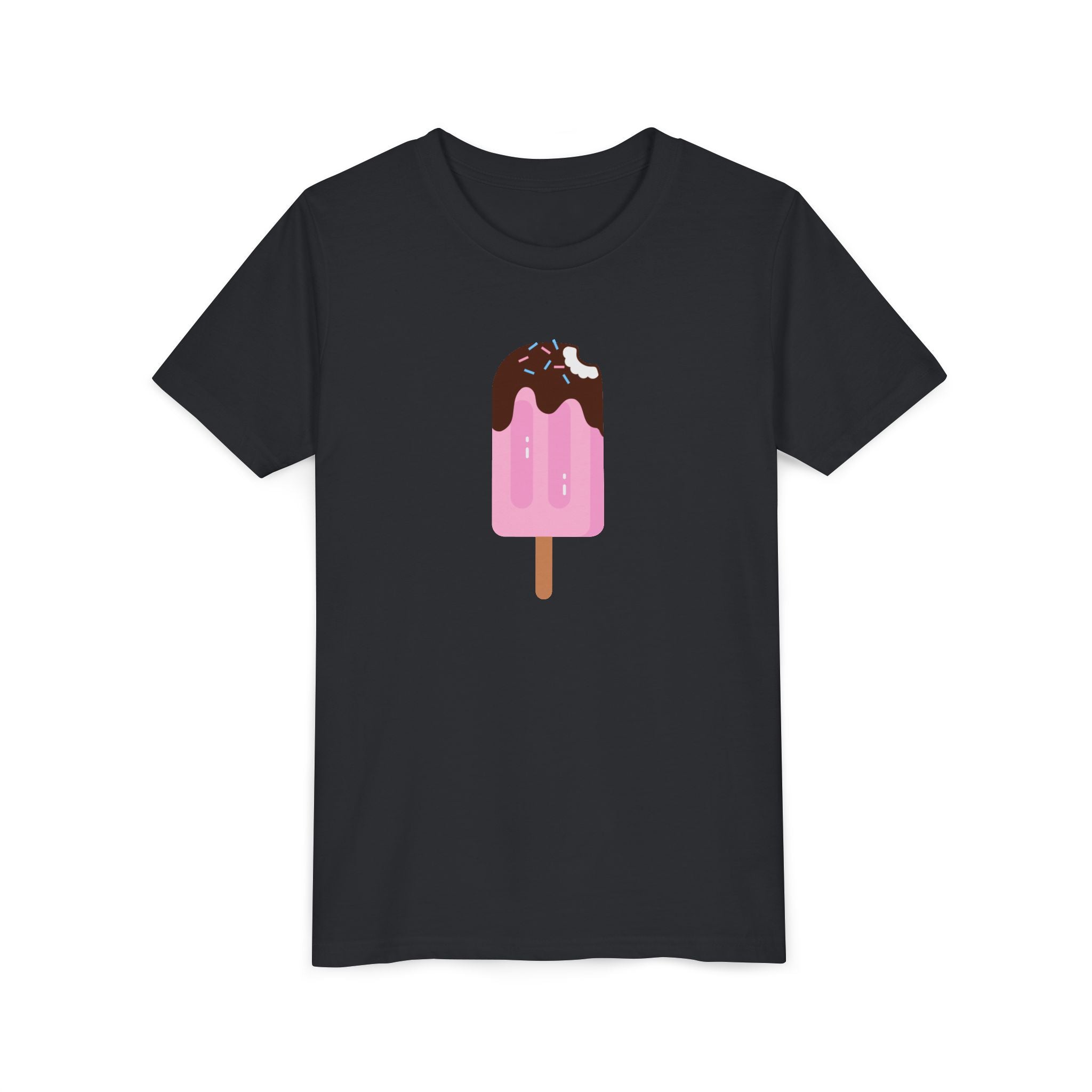 Kids Pink Popsicle Tee — Cute Ice Cream Graphic Youth T-Shirt