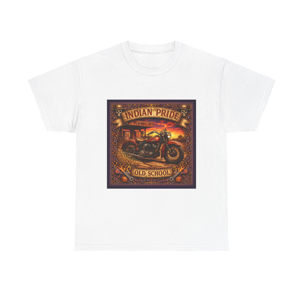 Indian Pride Old School Motorcycle T-Shirt