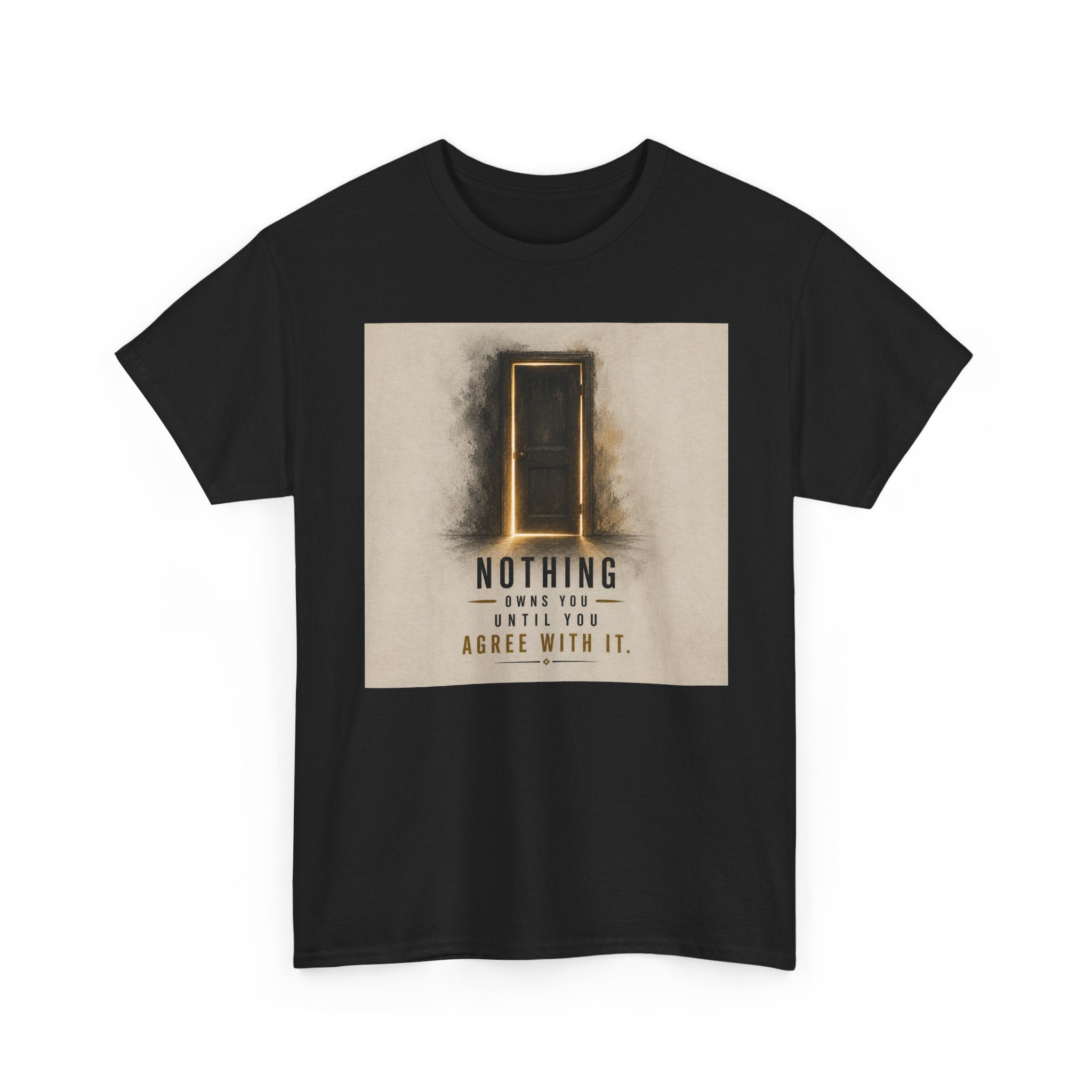 T-Shirt — 'Nothing' Inspirational Door Graphic Tee