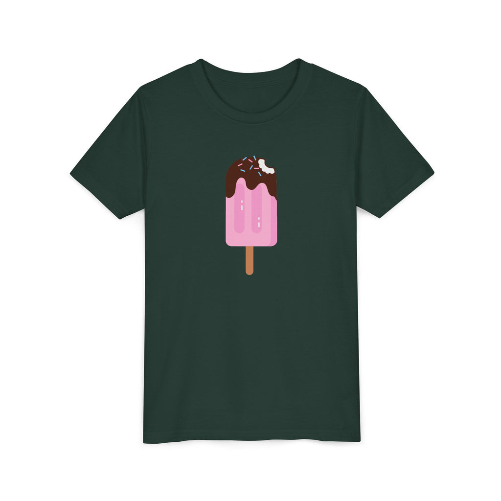 Kids Pink Popsicle Tee — Cute Ice Cream Graphic Youth T-Shirt