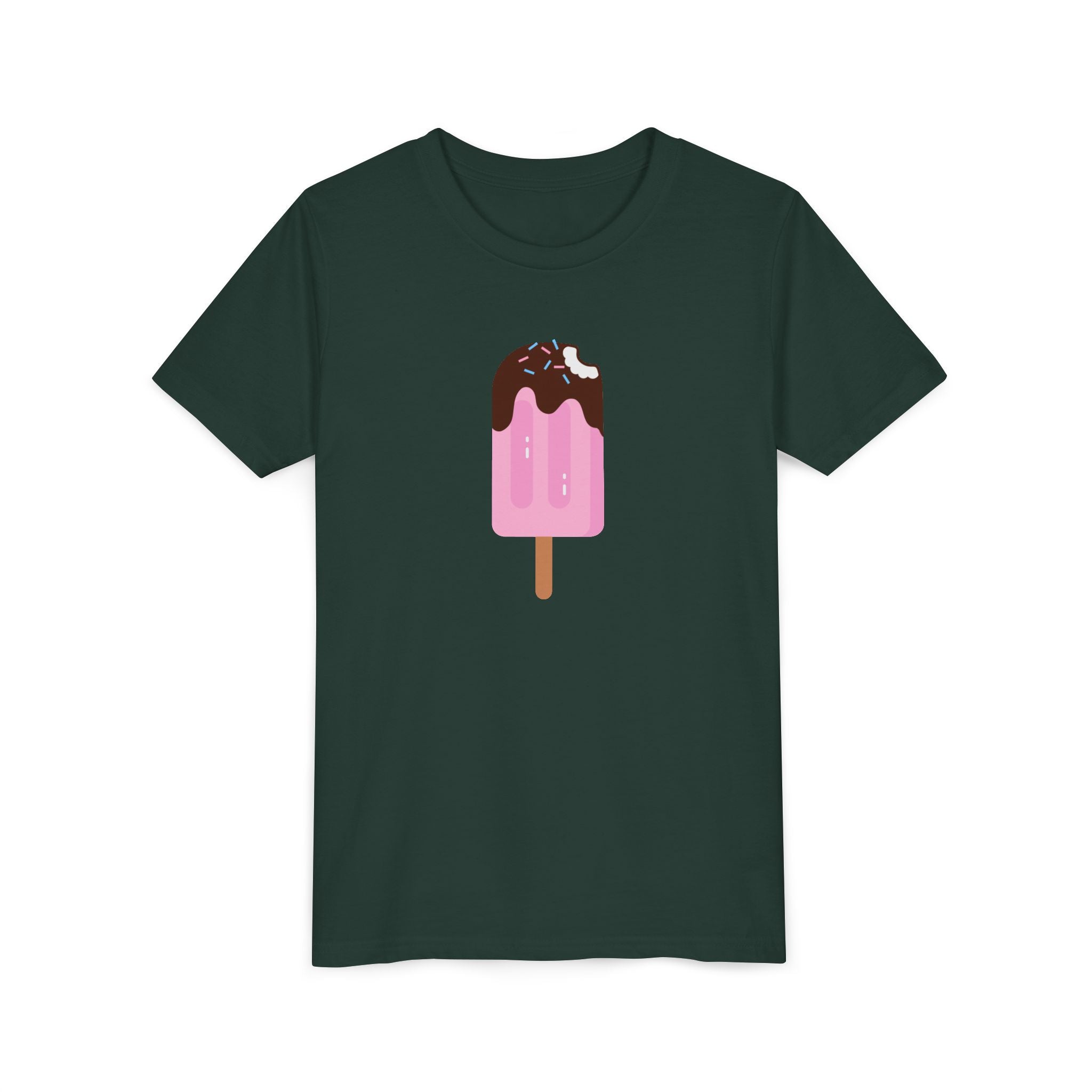 Kids Pink Popsicle Tee — Cute Ice Cream Graphic Youth T-Shirt