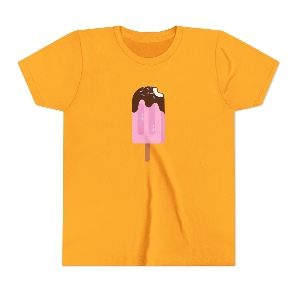 Kids Pink Popsicle Tee — Cute Ice Cream Graphic Youth T-Shirt