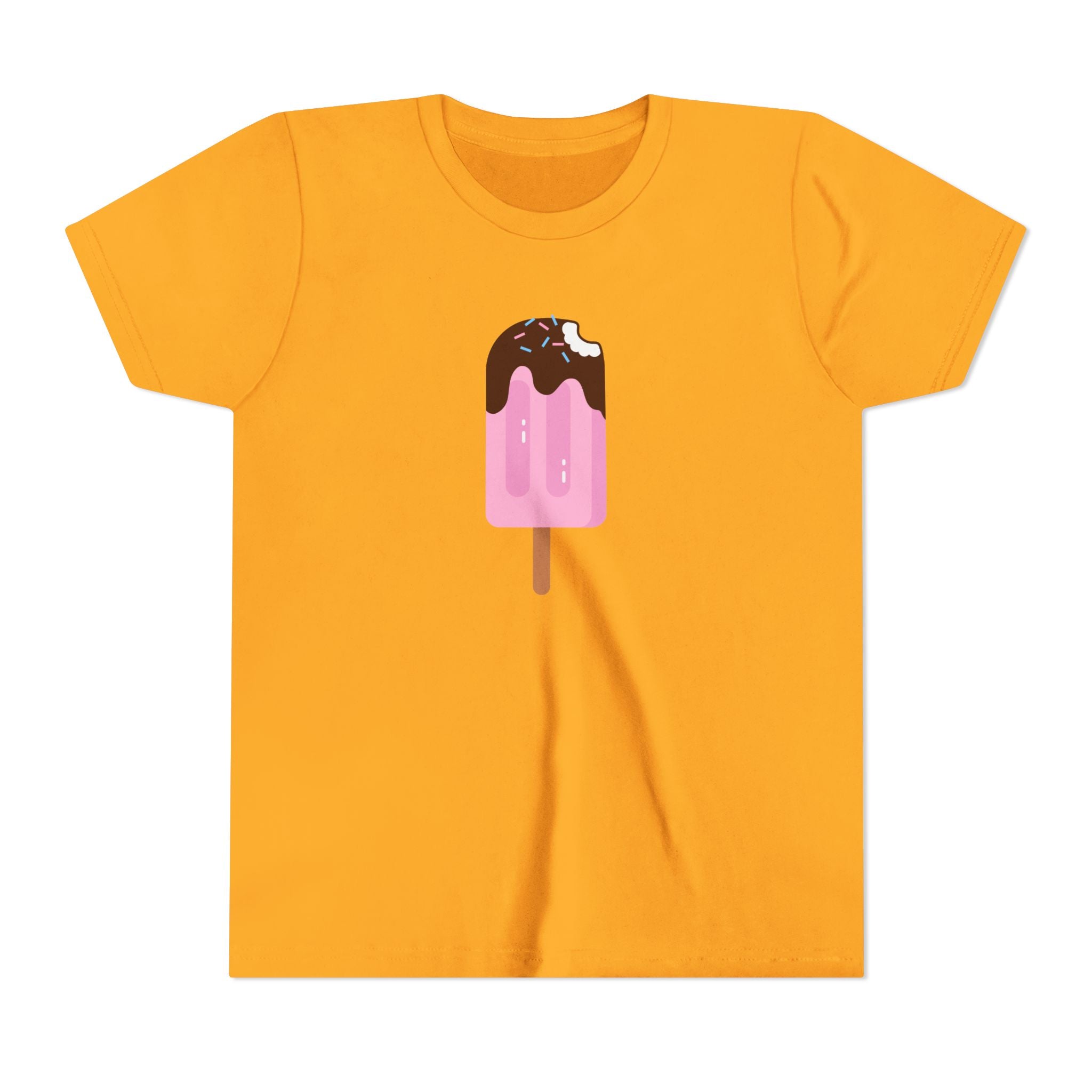 Kids Pink Popsicle Tee — Cute Ice Cream Graphic Youth T-Shirt