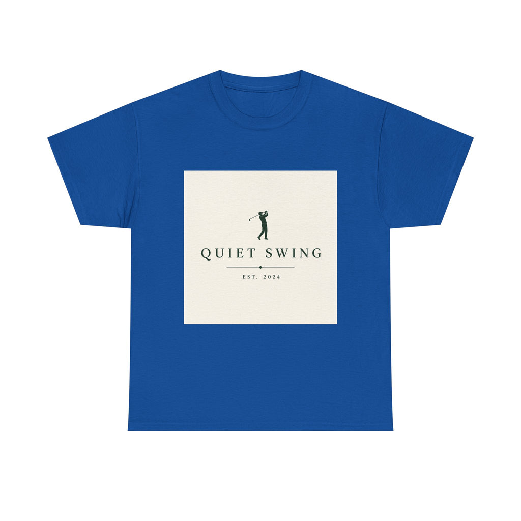 Golf T-Shirt — "Quiet Swing" Vintage Golfer Tee