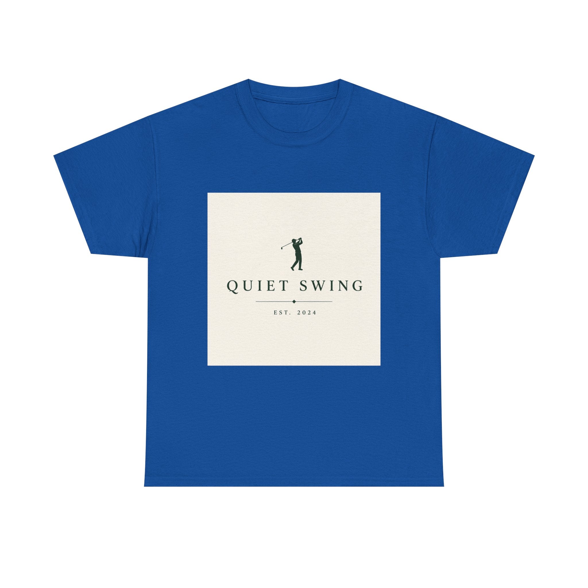 Golf T-Shirt — "Quiet Swing" Vintage Golfer Tee