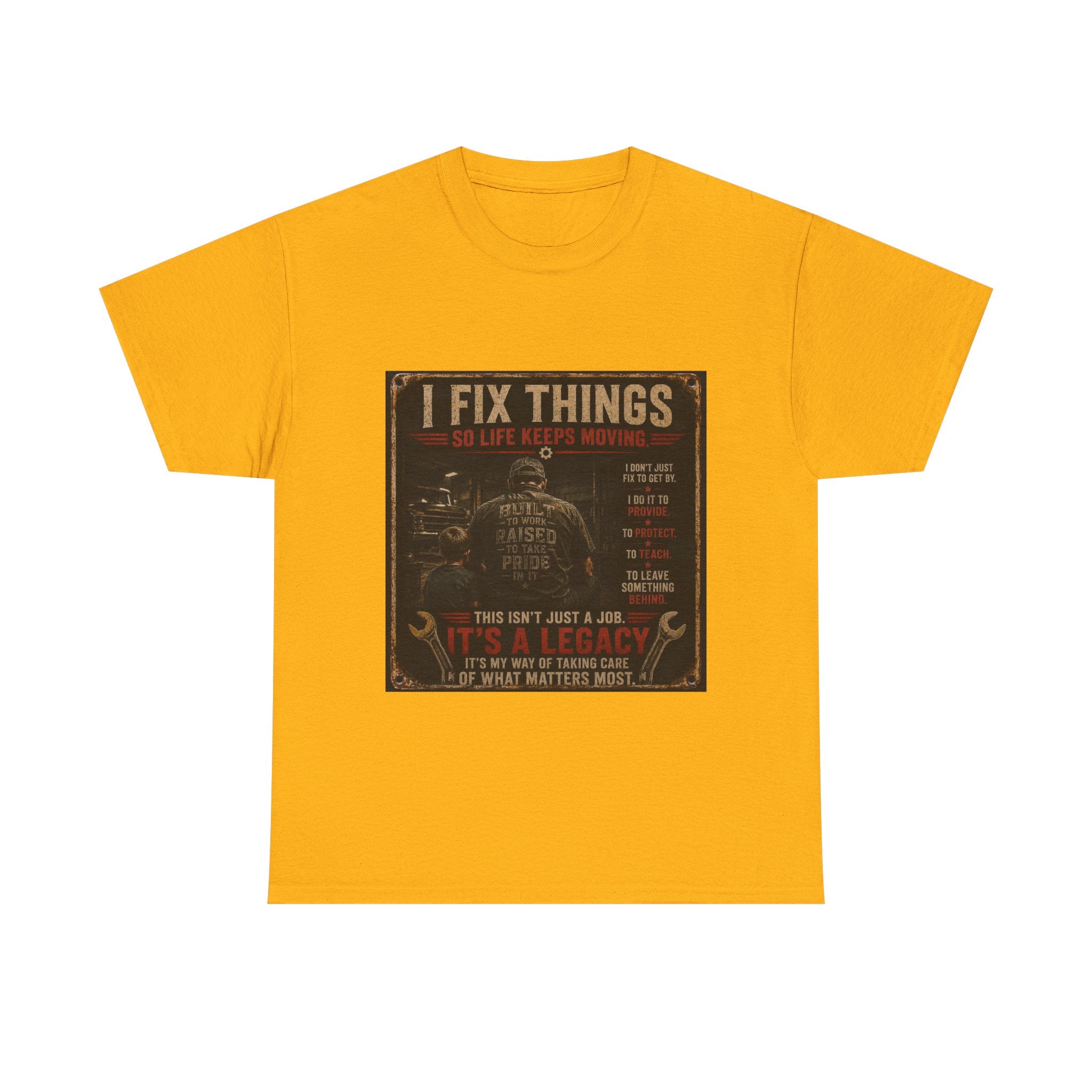 I Fix Things Mechanic T-Shirt — Vintage Garage Repair Tee for Men & Women