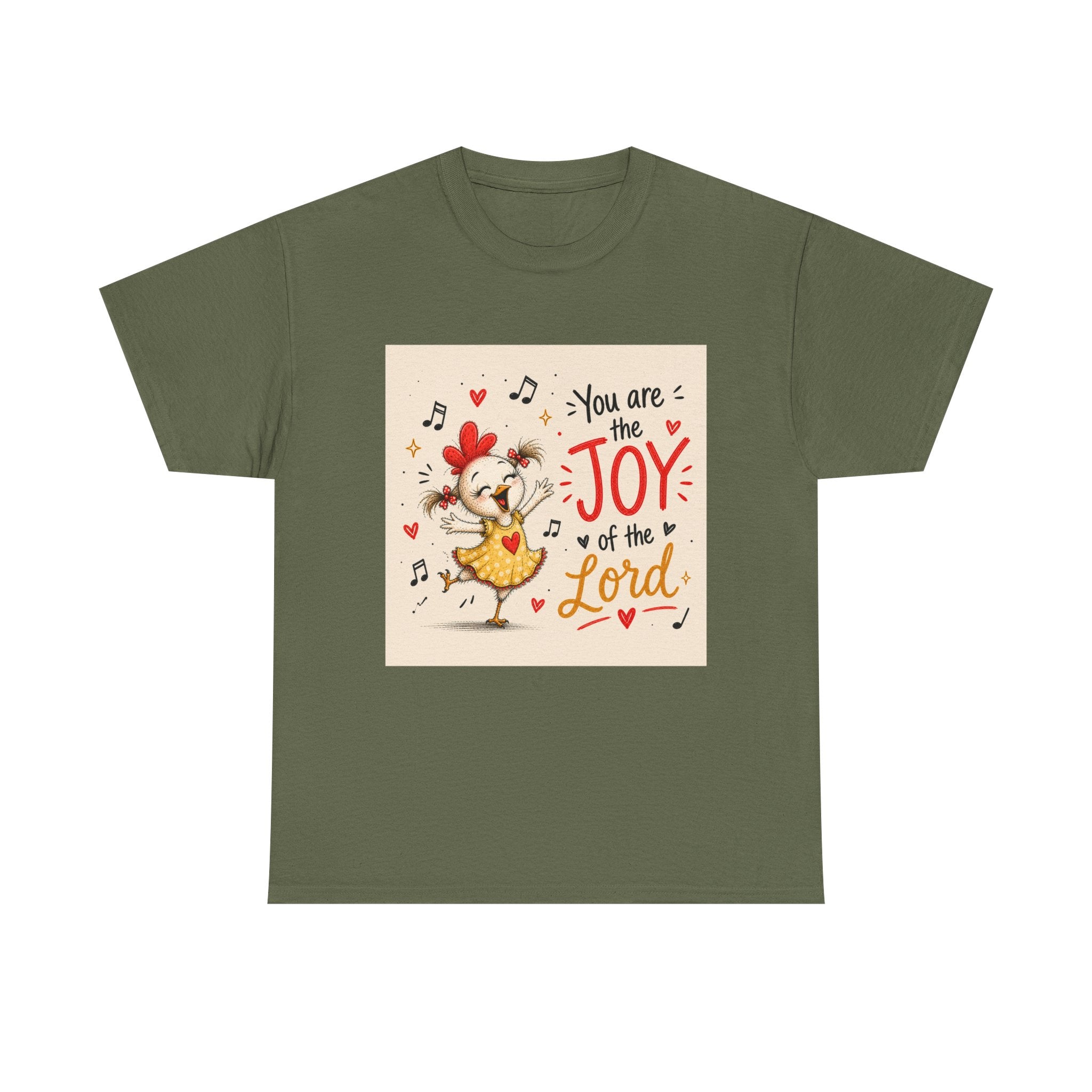 Joy of the Lord T-Shirt — Cute Chick Faith Tee ("You are the Joy of the Lord")
