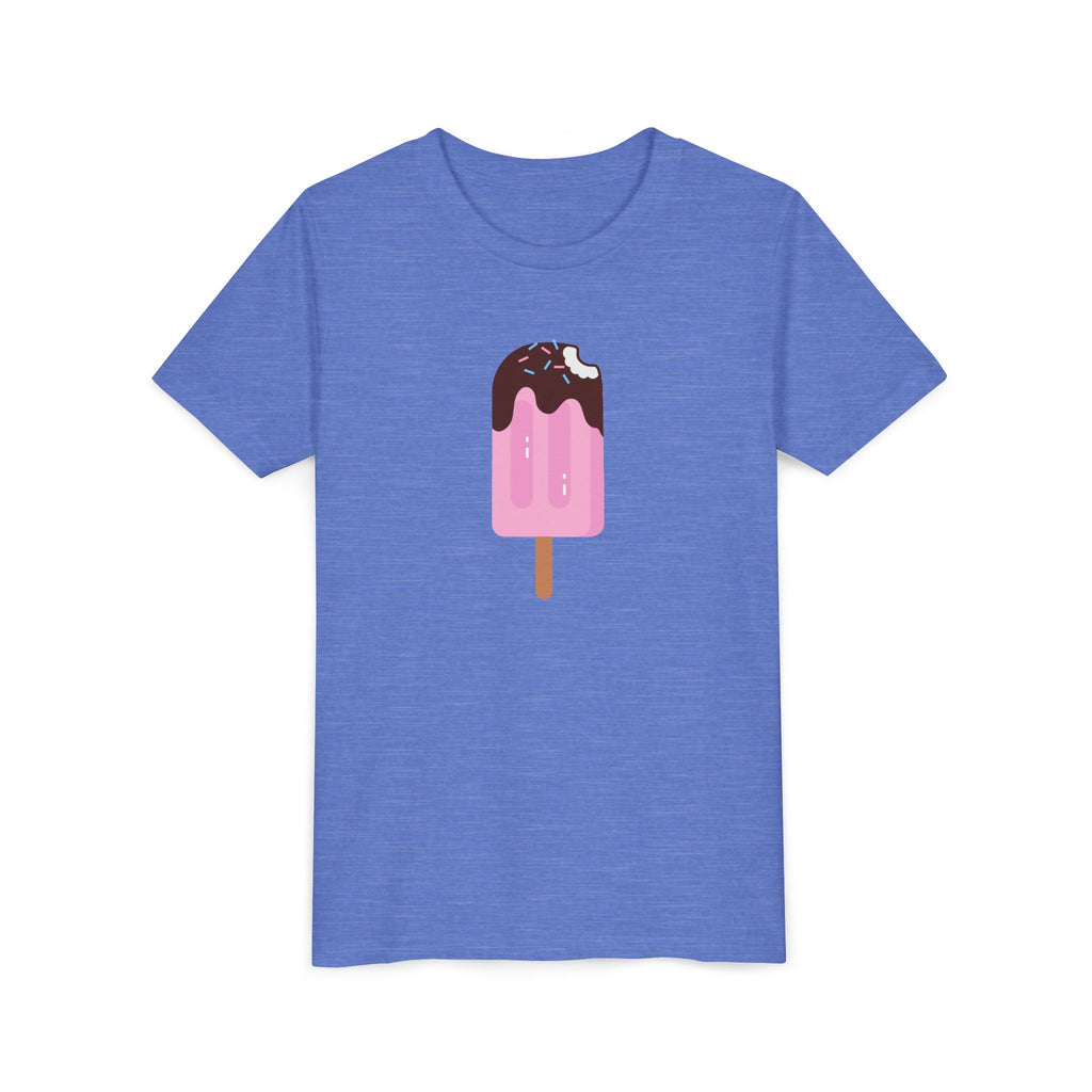 Kids Pink Popsicle Tee — Cute Ice Cream Graphic Youth T-Shirt