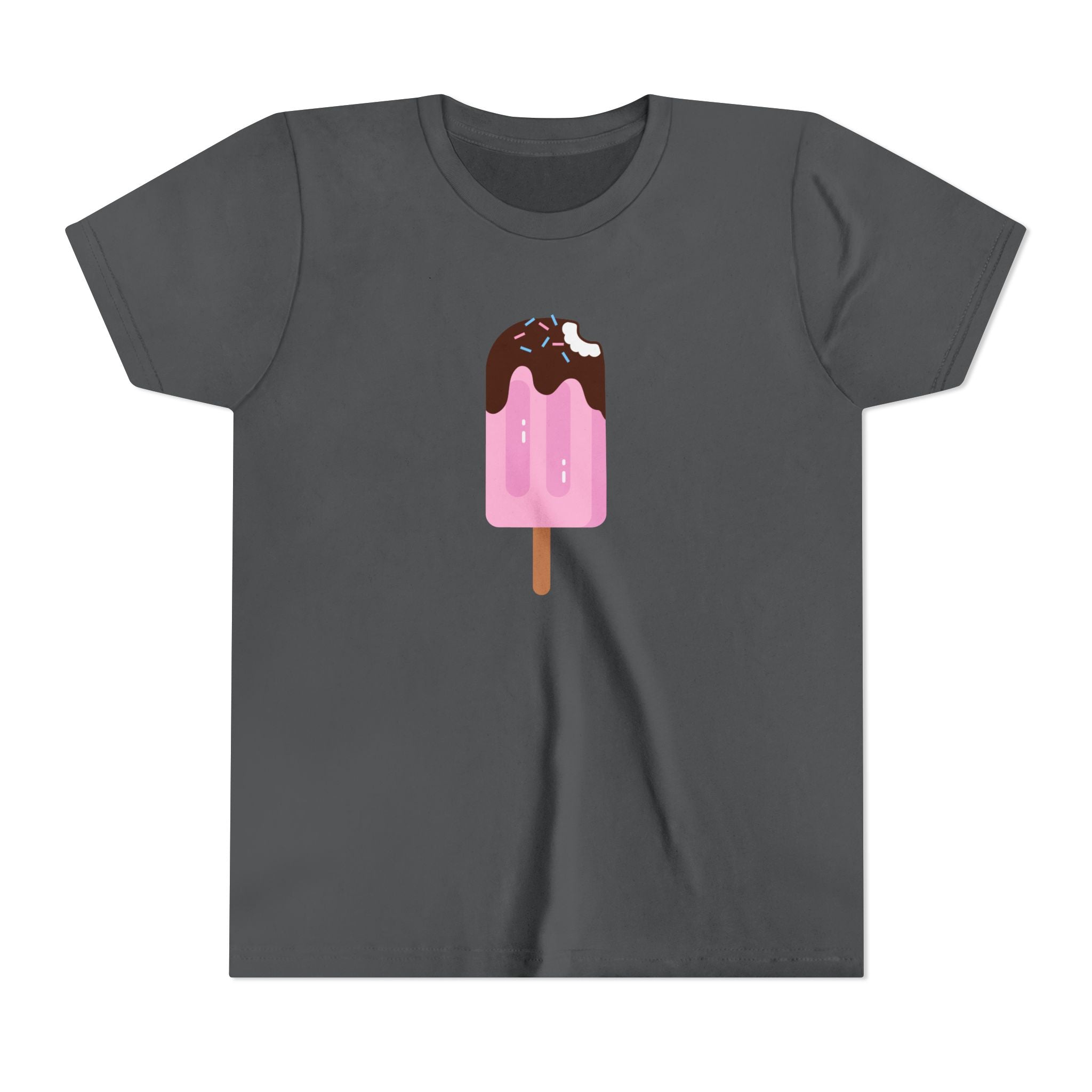 Kids Pink Popsicle Tee — Cute Ice Cream Graphic Youth T-Shirt